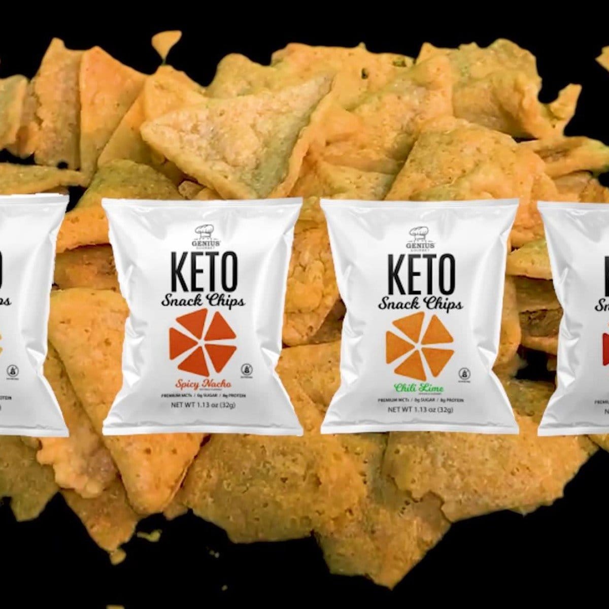 Genius Gourmet Snack Chips and Bars