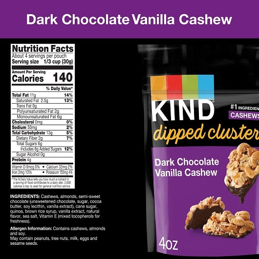 #Flavor_Dark Chocolate Vanilla Cashew, 4oz