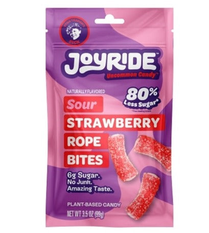 Joyride Sour Strawberry Ropes, 3.5 oz - High-quality Bariatric Approved by Joyride at BariatricPal Store
