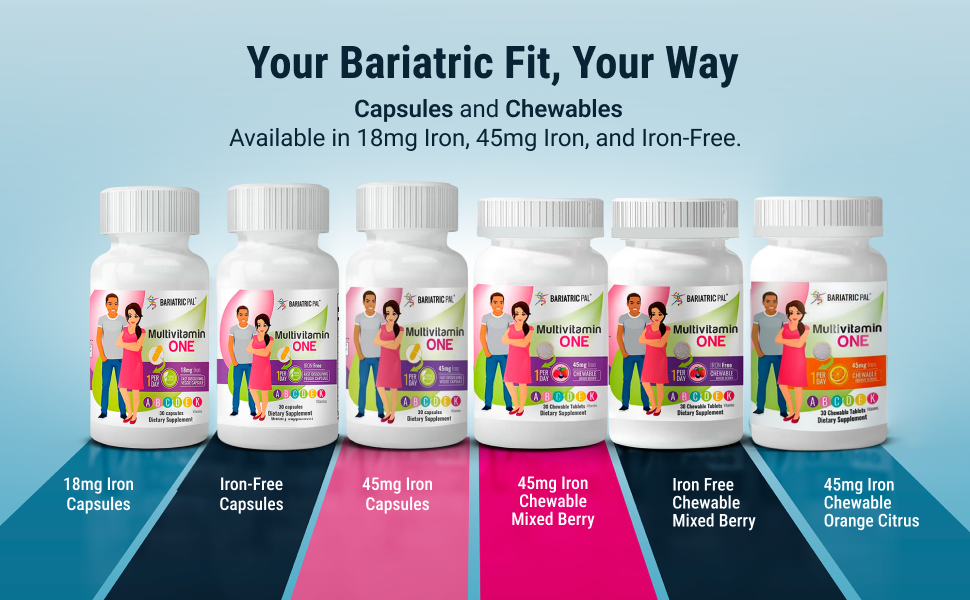 BariatricPal Multivitamin ONE "1 per Day!" Bariatric Multivitamin - Yearly Subscription