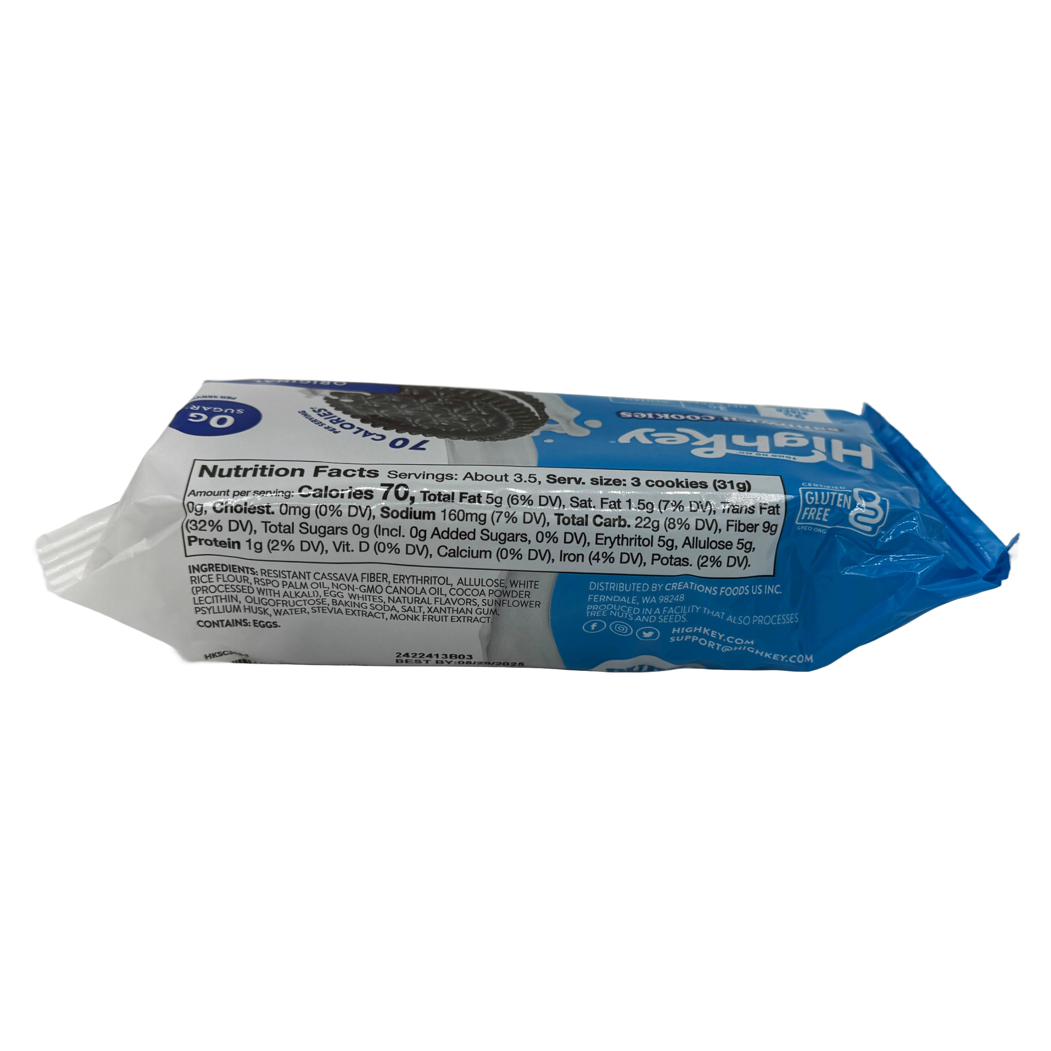 HighKey Snacks Sugar Free Sandwich Cookies