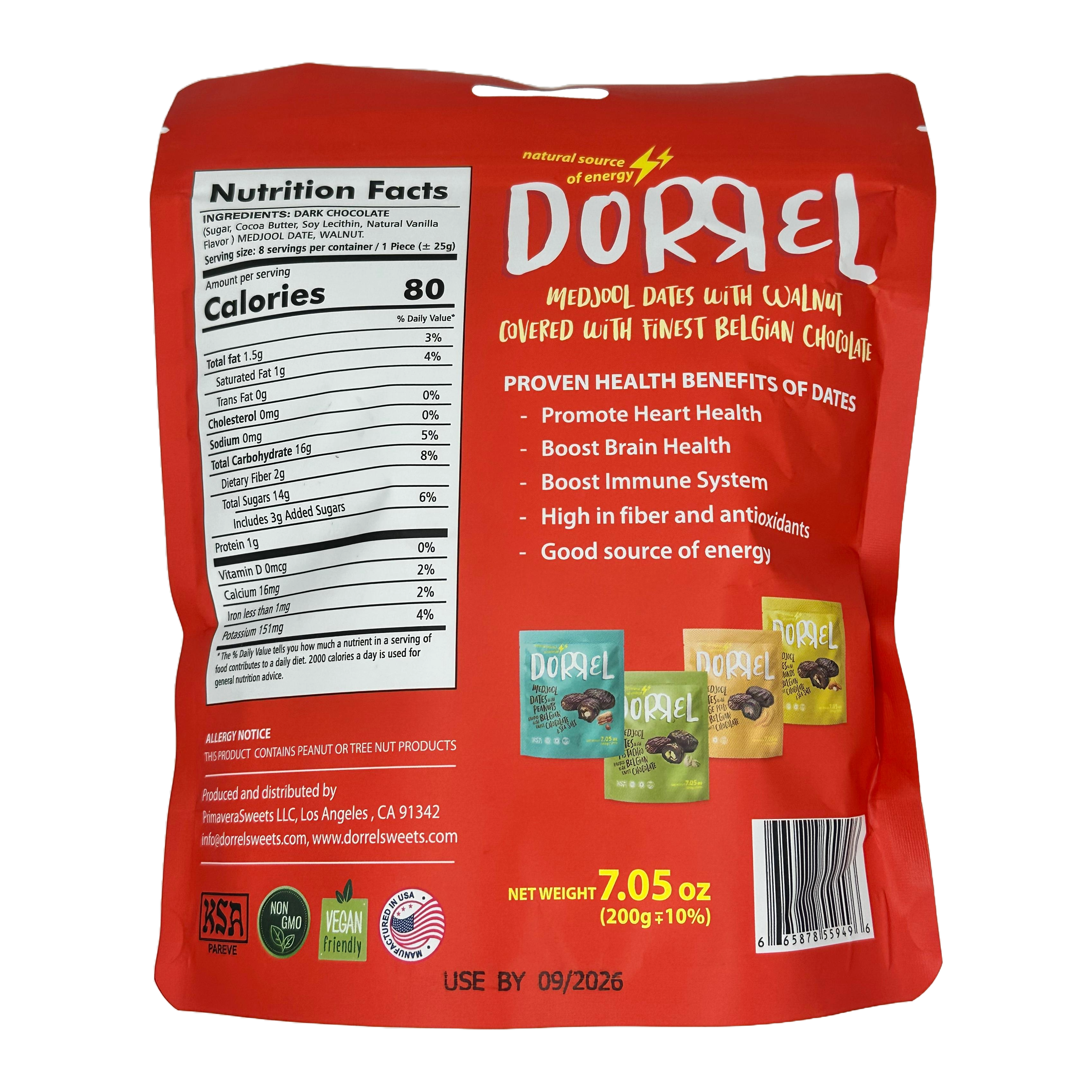 #Flavor_Chocolate Date Walnut, 7.05 oz