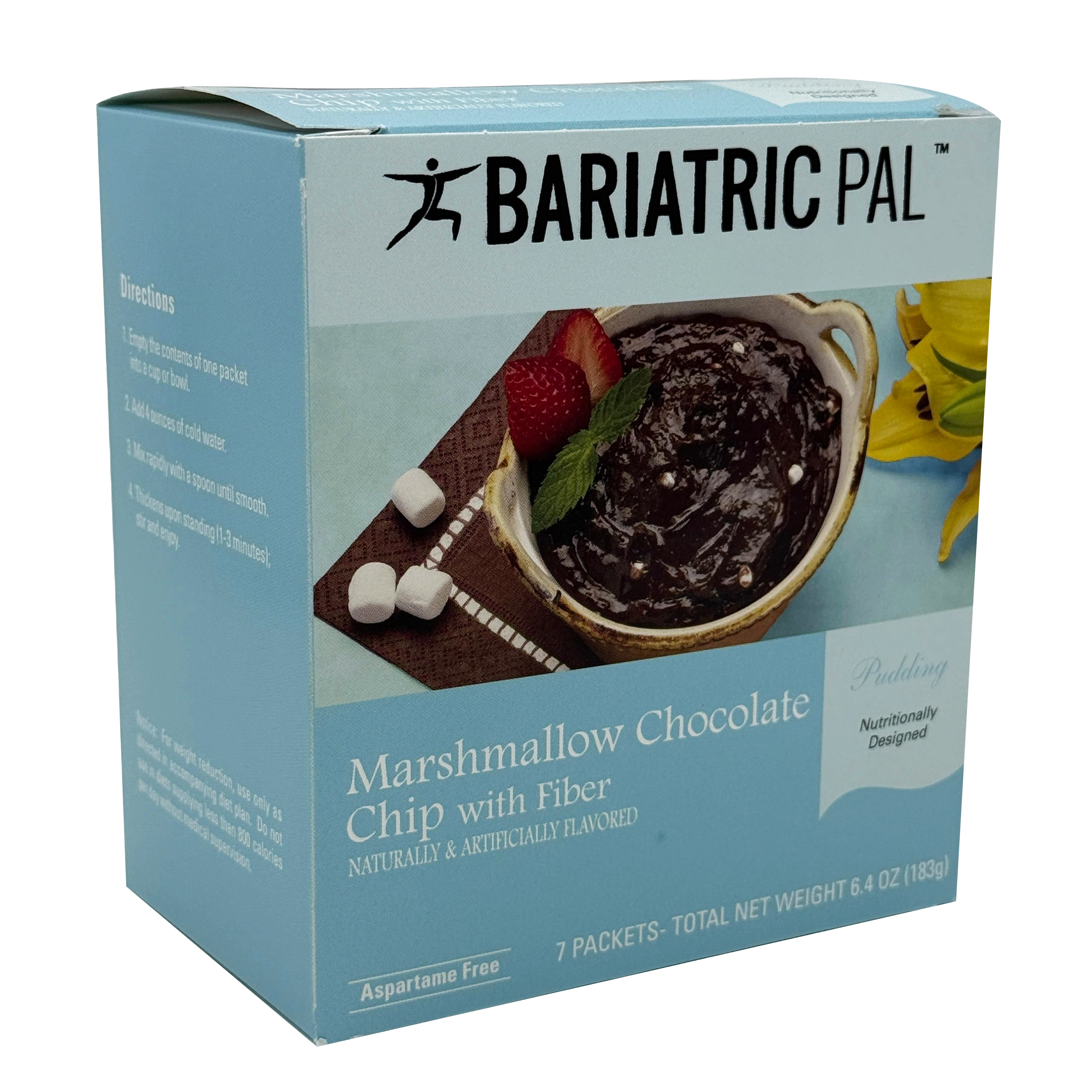 BariatricPal 15g Protein Pudding - Marshmallow Chocolate Chip with Fiber