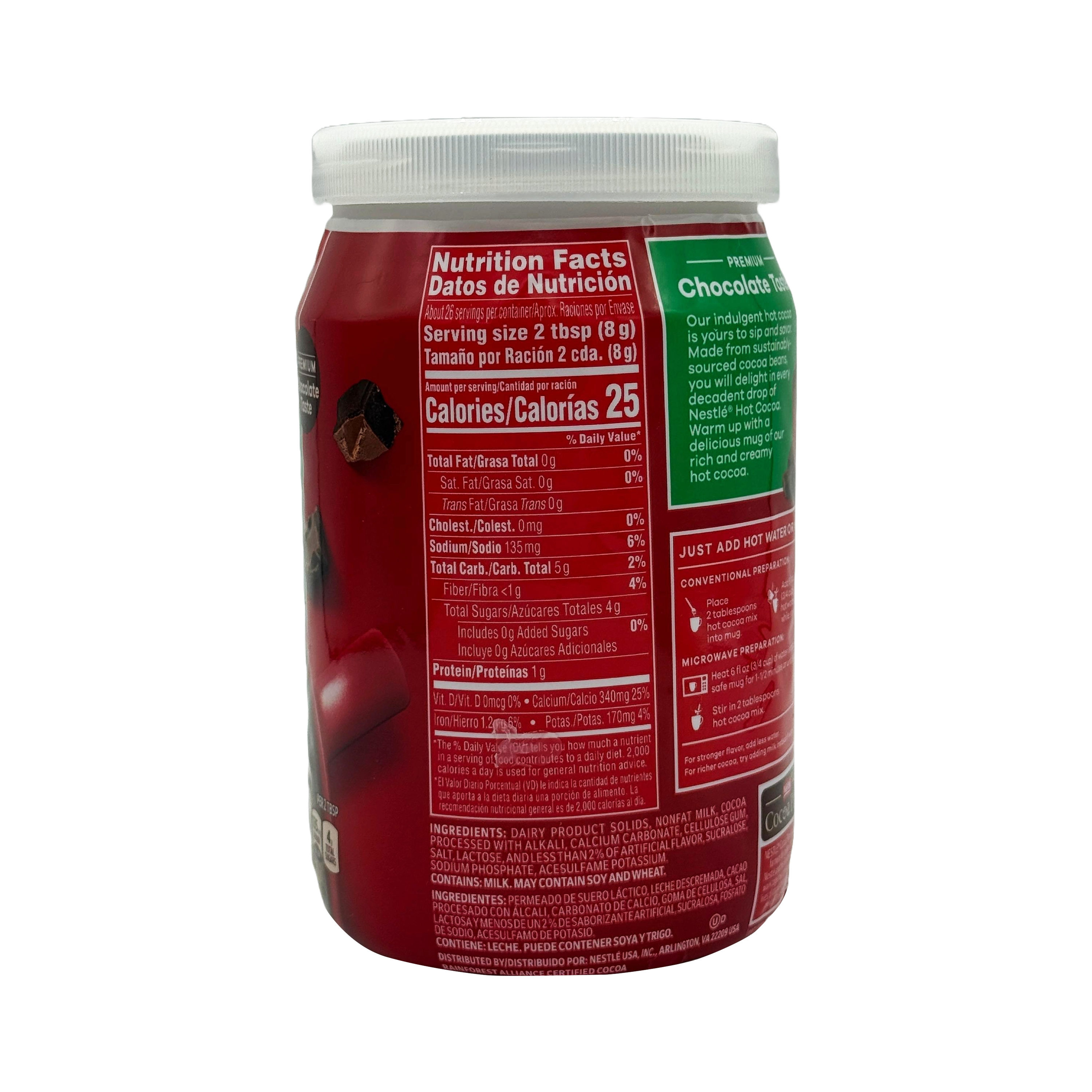 Nestle Zero Added Sugar Hot Cocoa Mix 7.33 oz