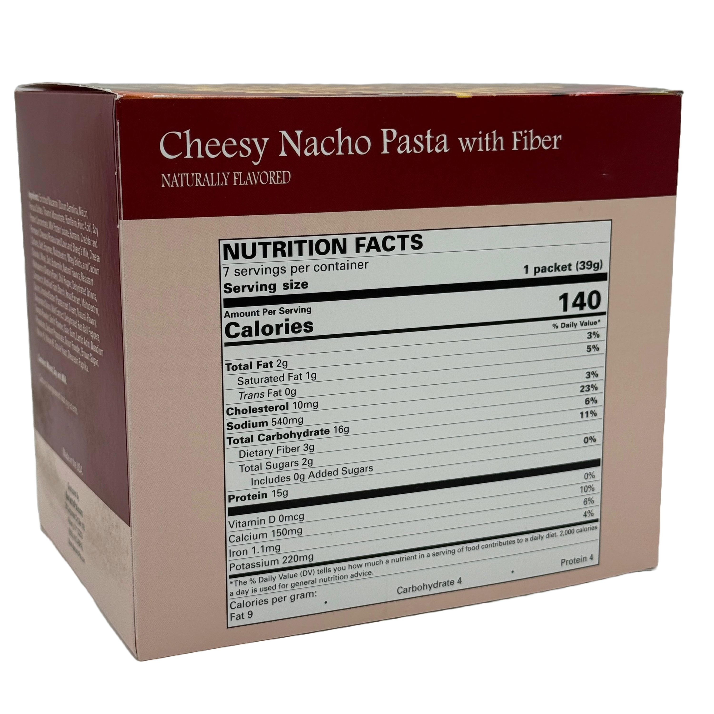 BariatricPal Protein Entree - Cheesy Nacho Pasta with Fiber (Aspartame Free)