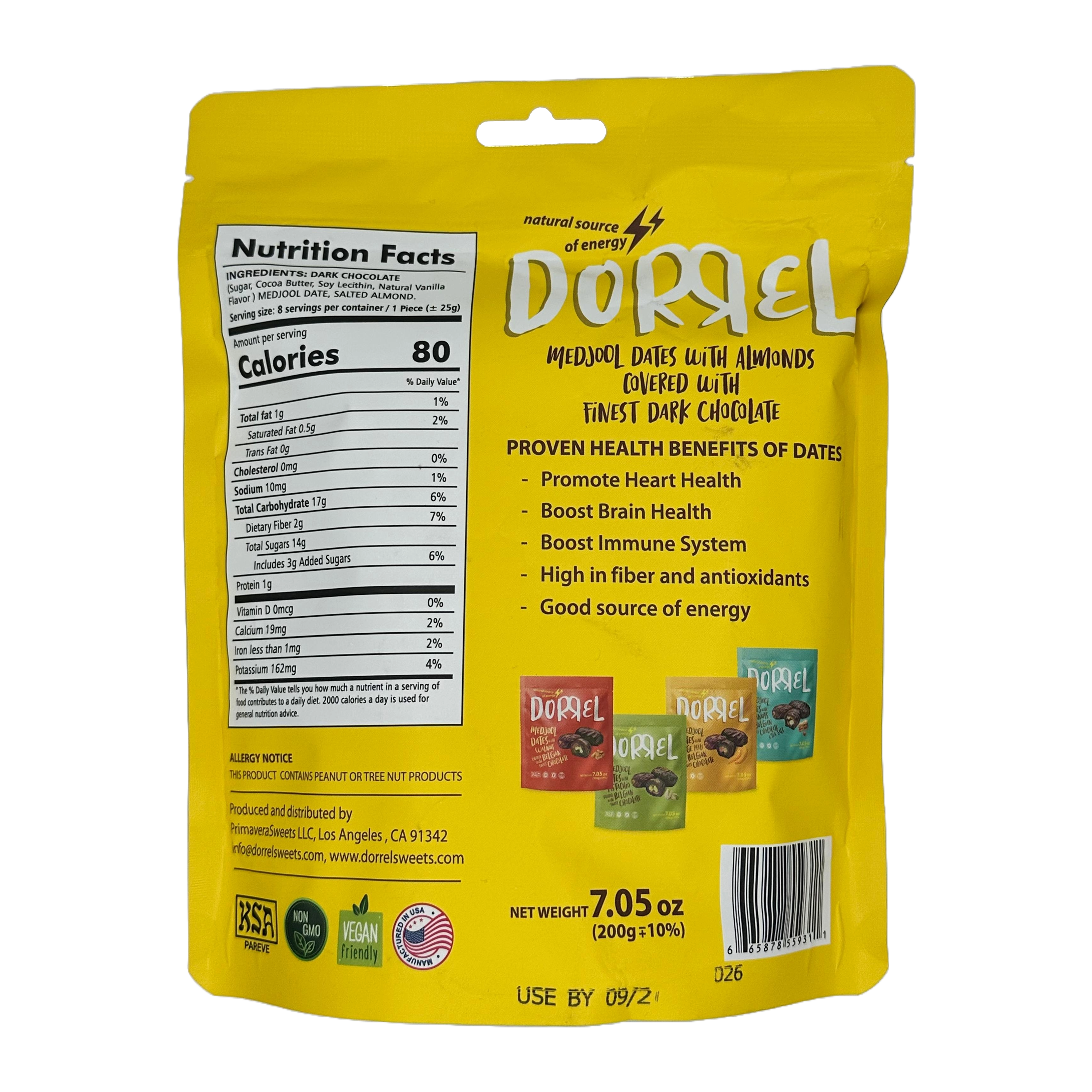 #Flavor_Chocolate Date Almond, 7.05 oz