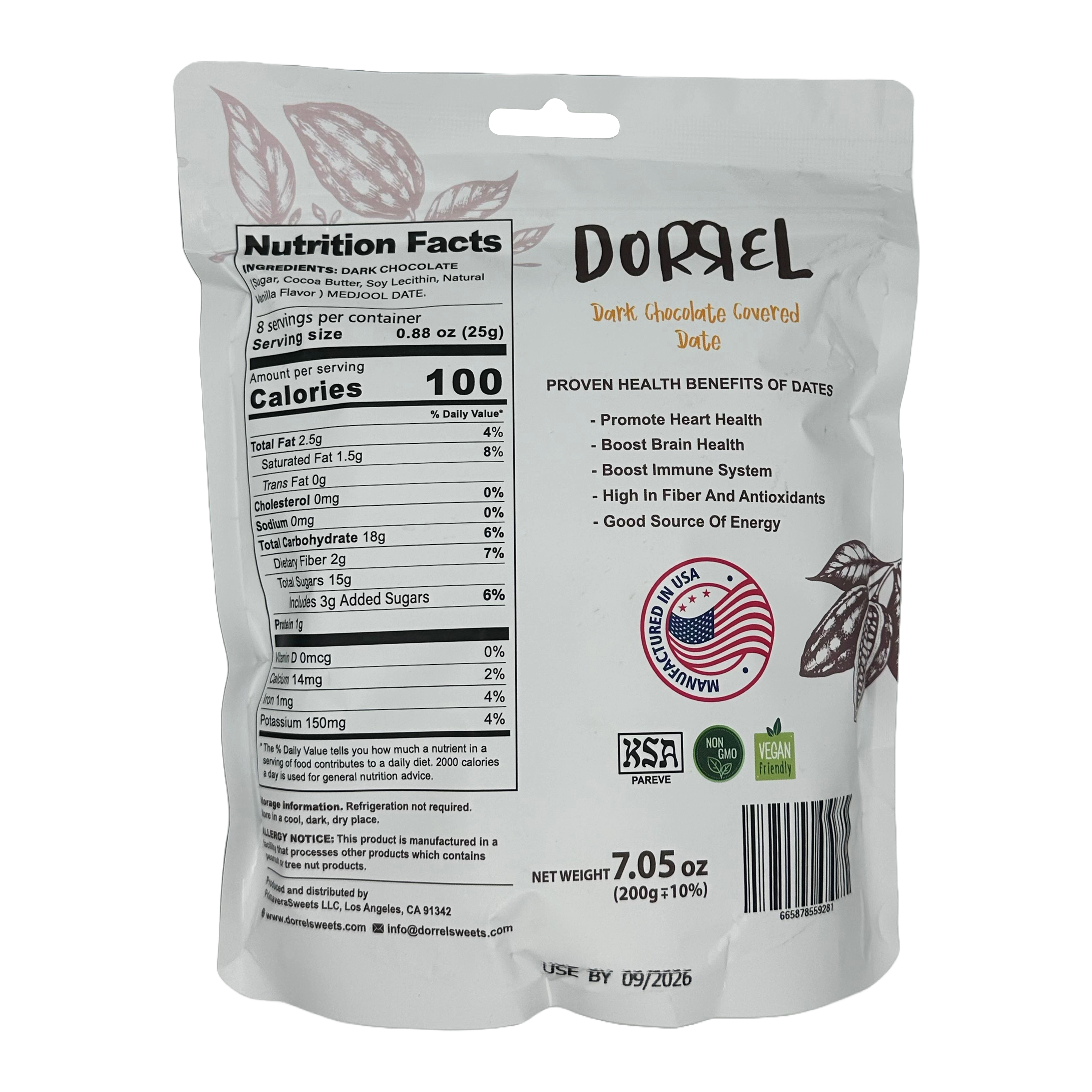 #Flavor_Chocolate Date Original, 7.05 oz