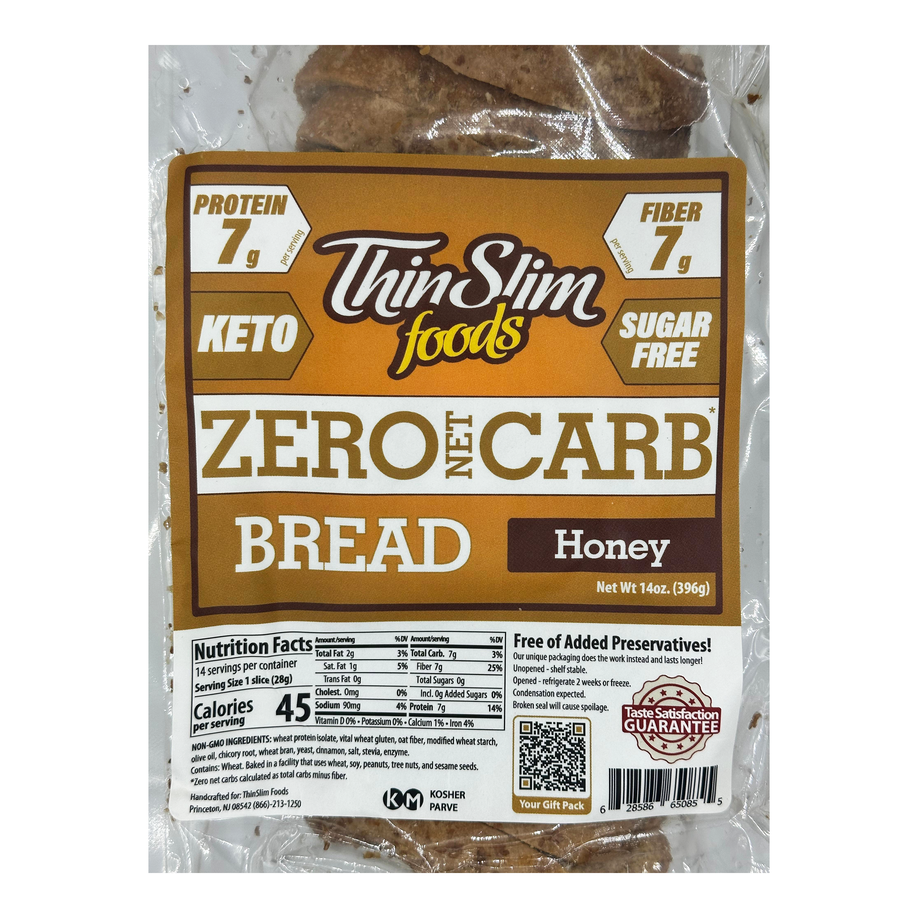 ThinSlim Foods Zero Carb Protein Bread - Honey