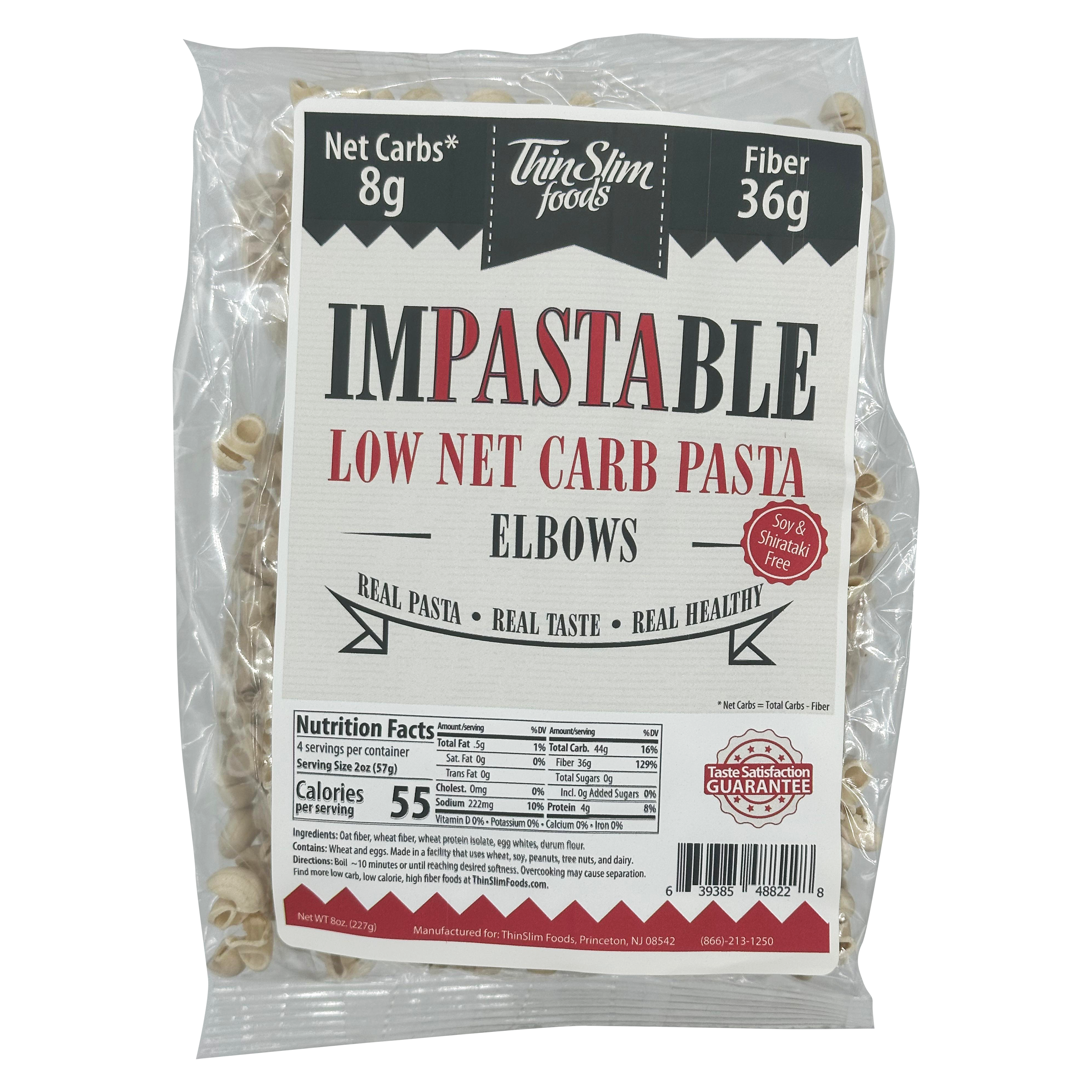 ThinSlim Foods Impastable Low Carb Pasta - Elbows