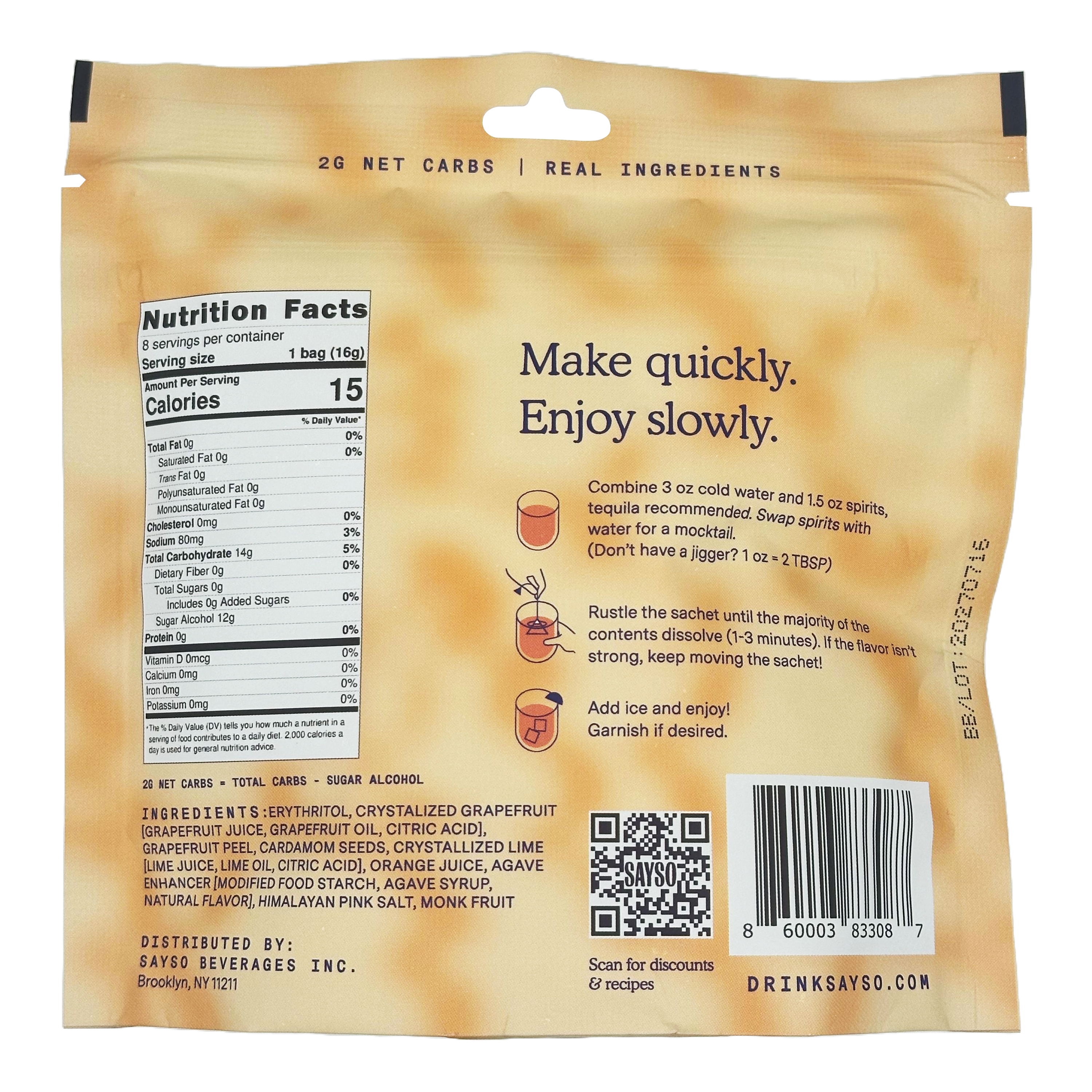 #Flavor_Skinny Cardamom Paloma, 4.62 oz