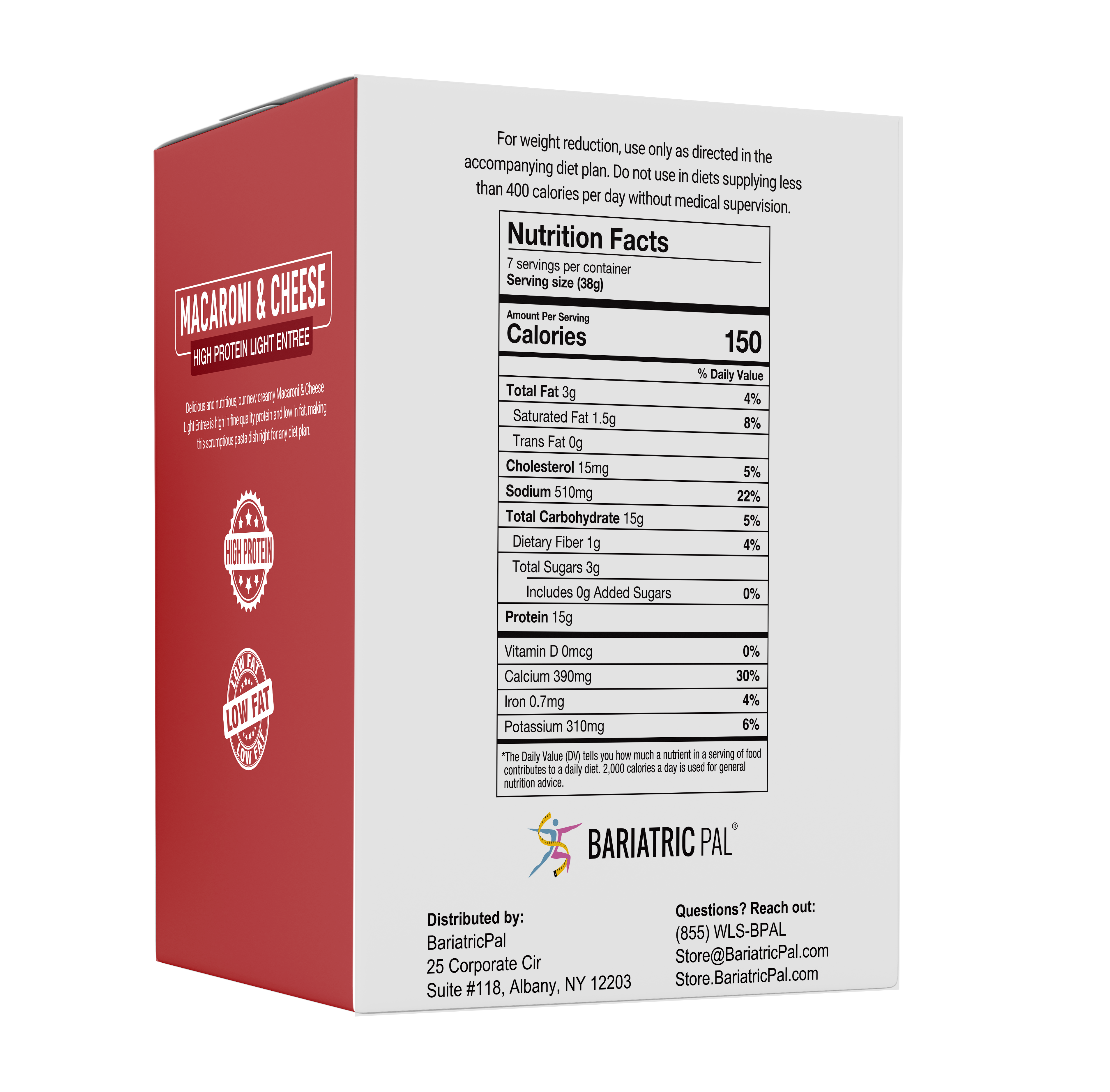 BariatricPal High Protein Light Entree - Creamy Macaroni & Cheese - High-quality Entrees by BariatricPal at BariatricPal Store