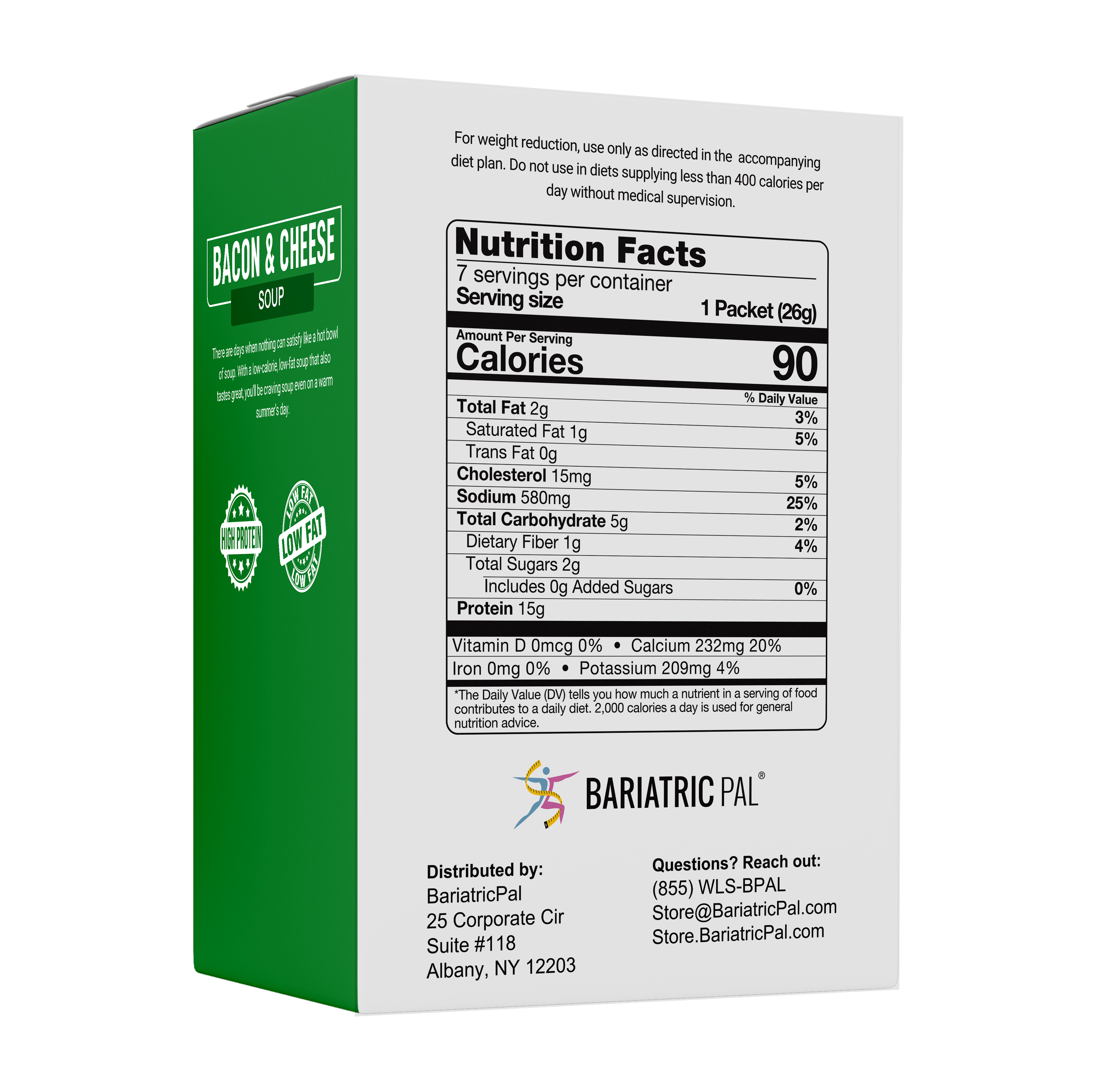 BariatricPal High Protein Meal Replacement Soup - Bacon and Cheddar - High-quality Soups by BariatricPal at BariatricPal Store