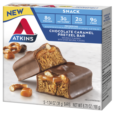 #Flavor_Chocolate Caramel Pretzel #Size_5 bars