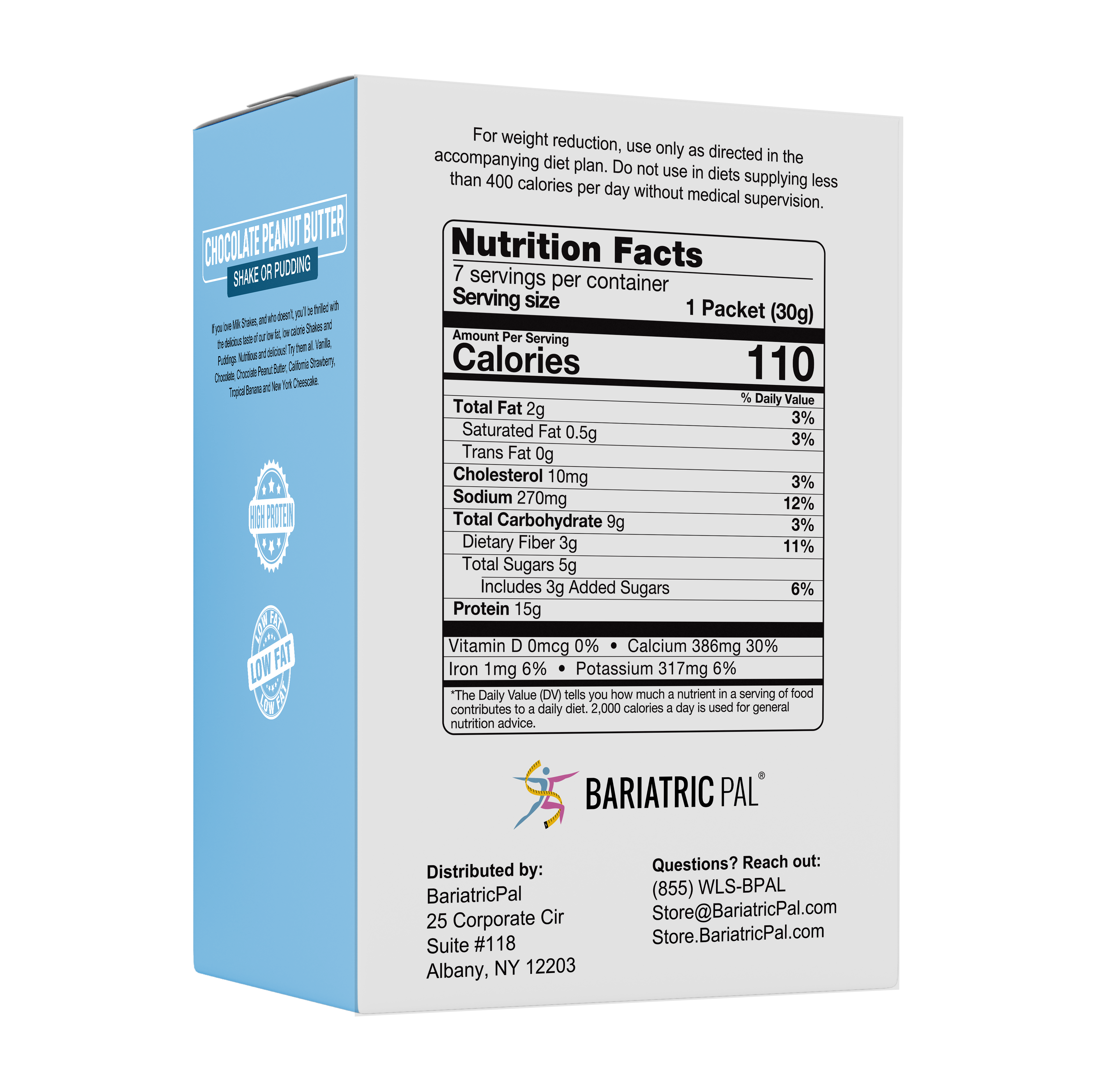 BariatricPal Protein Shake or Pudding - Chocolate Peanut Butter - High-quality Puddings & Shakes by BariatricPal at BariatricPal Store