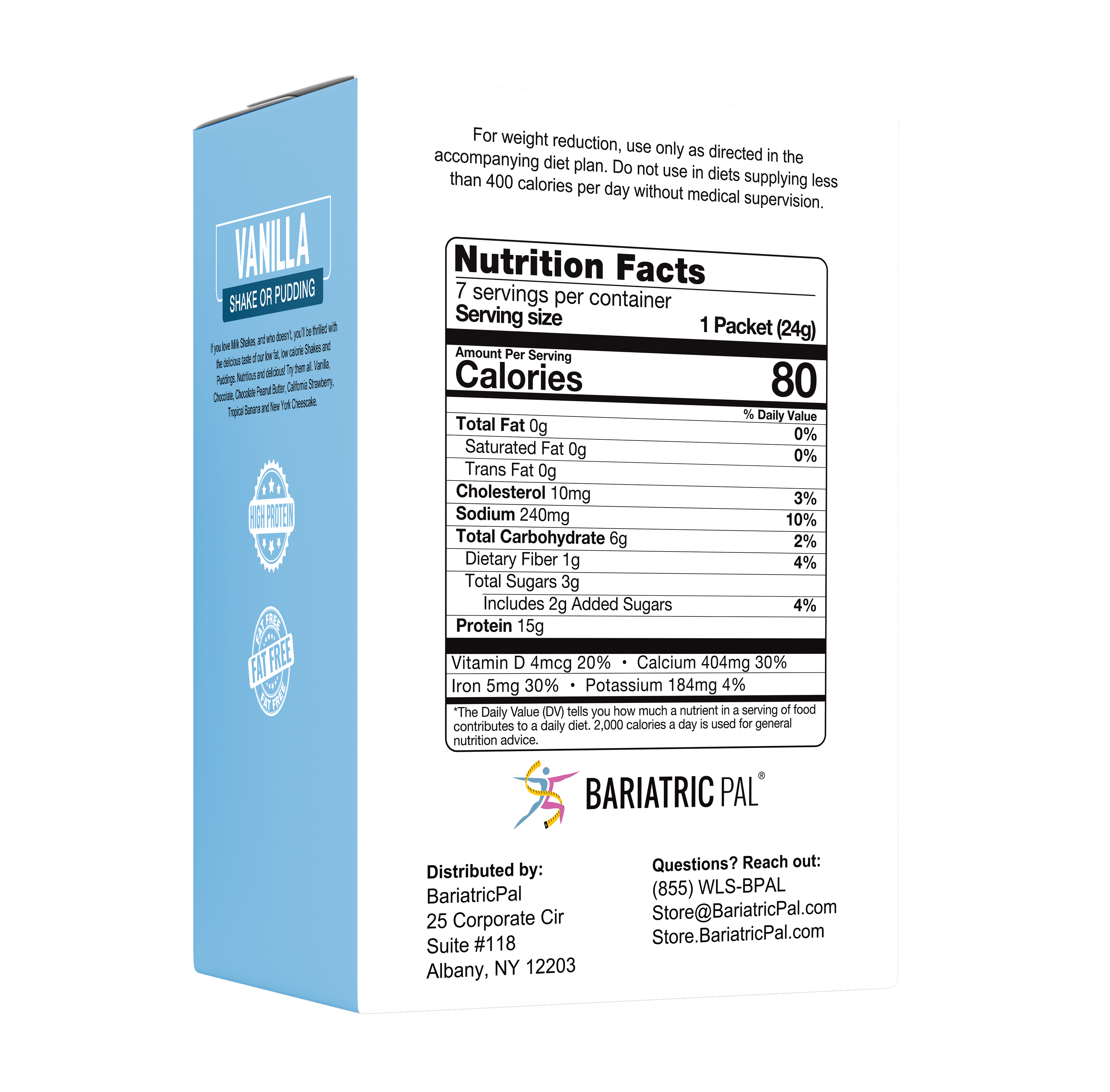 BariatricPal Protein Shake or Pudding - Vanilla - High-quality Puddings & Shakes by BariatricPal at BariatricPal Store
