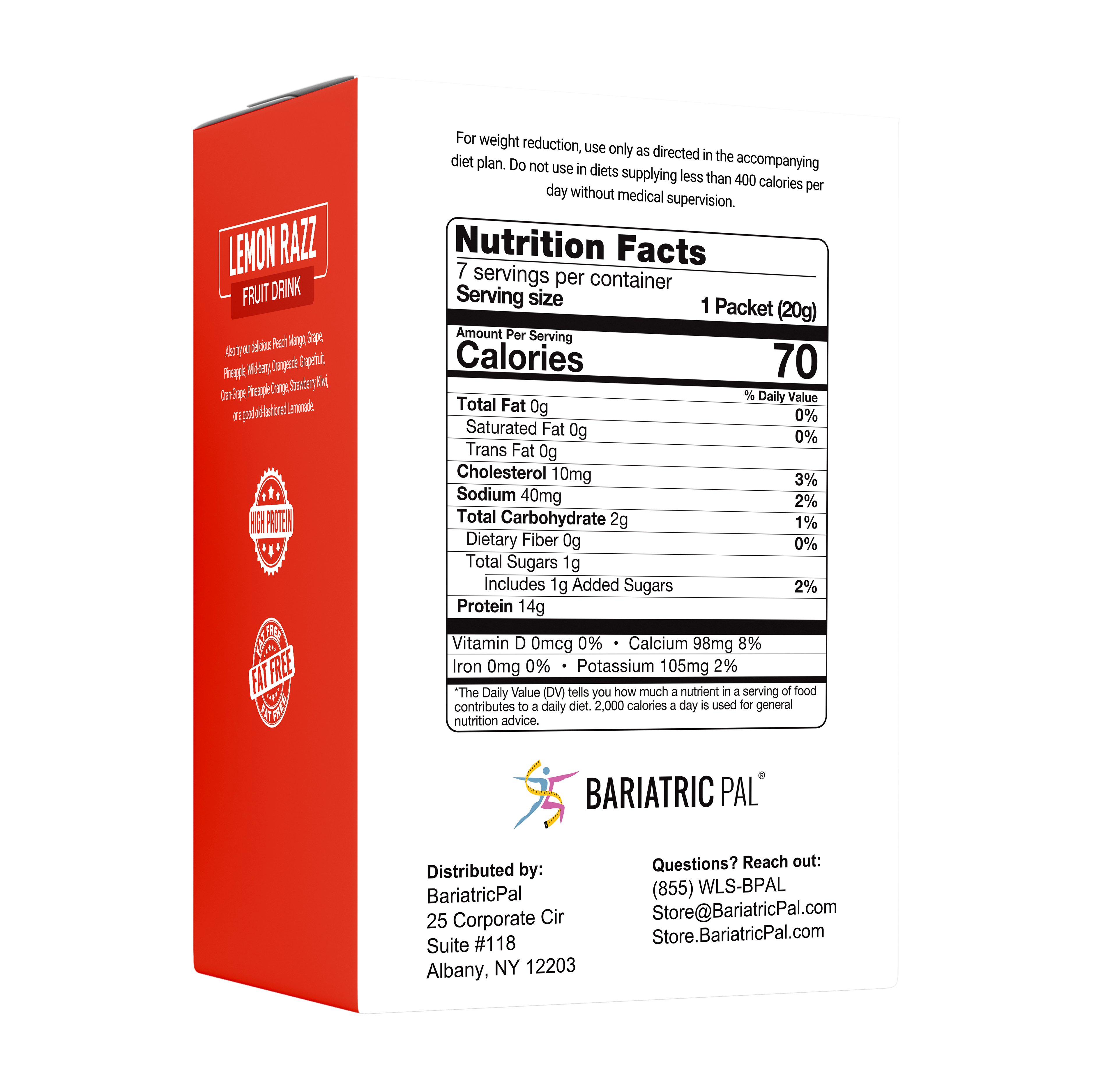 BariatricPal Fruit 14g Protein Drinks - Lemon Razzy - High-quality Fruit Drinks by BariatricPal at BariatricPal Store