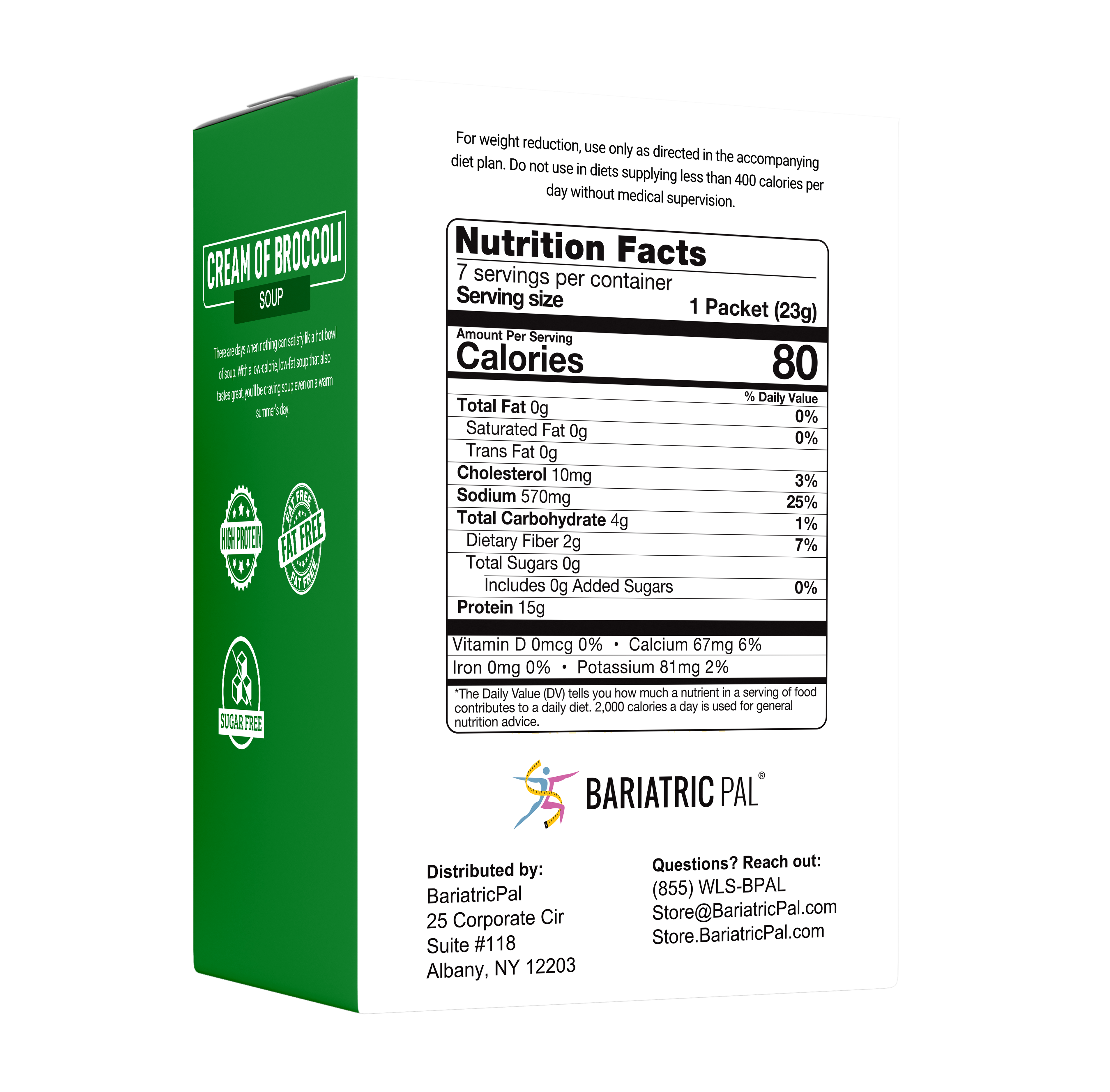 BariatricPal Protein Soup - Cream Of Broccoli - High-quality Soups by BariatricPal at BariatricPal Store