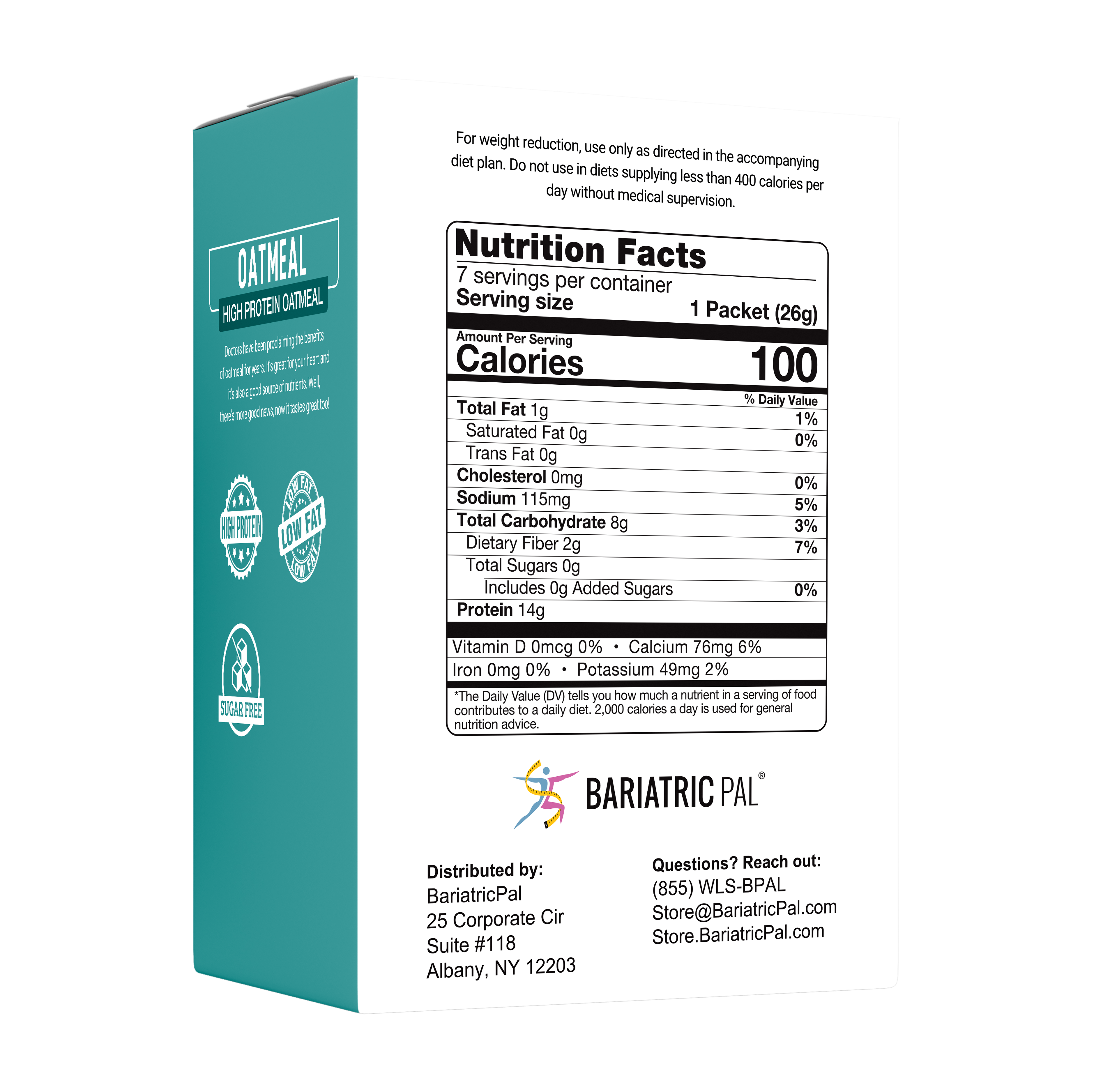 BariatricPal Hot Protein Breakfast - Classic Oatmeal - High-quality Breakfast by BariatricPal at BariatricPal Store