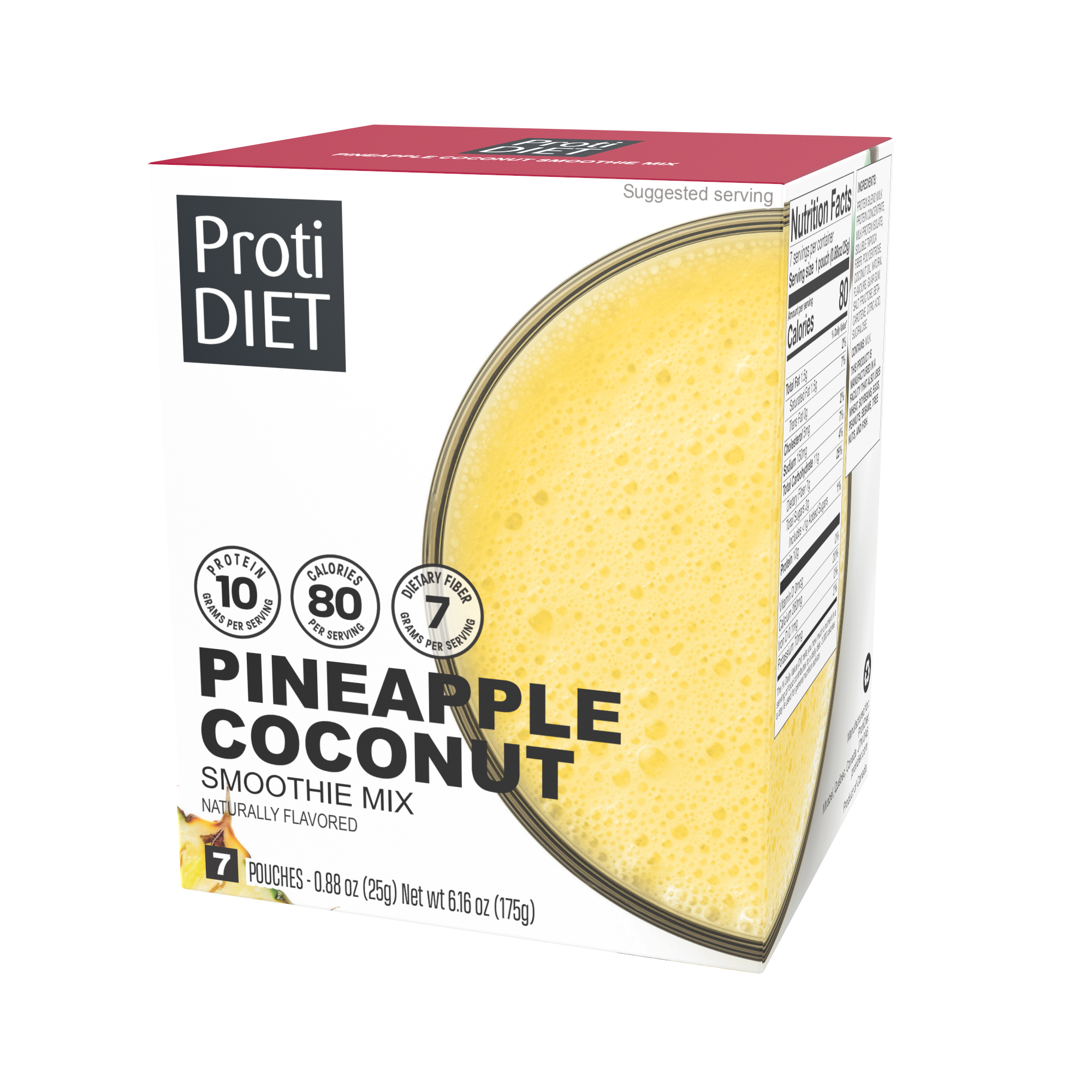 Proti Diet 10g Protein Smoothie Mix - Pineapple Coconut