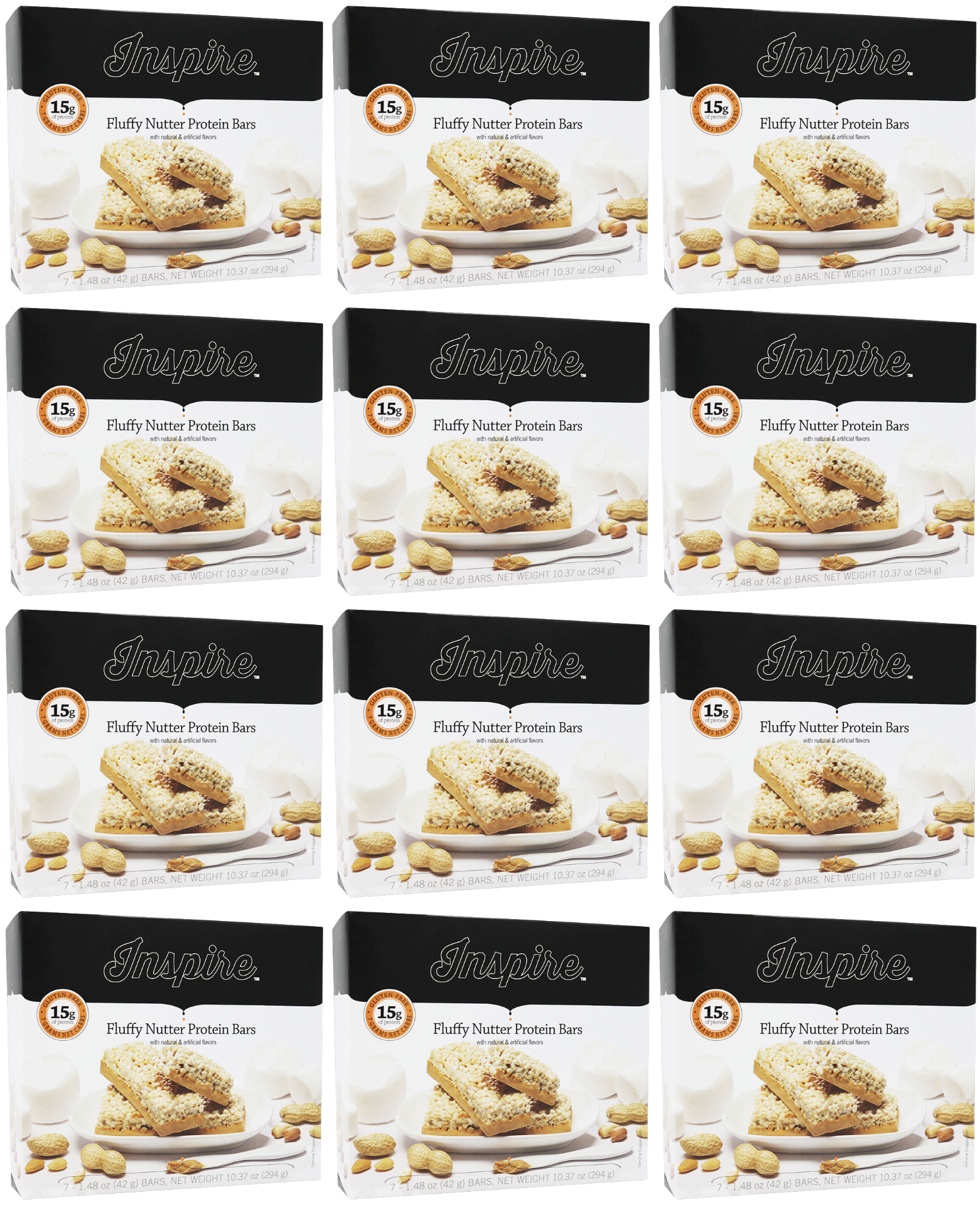 Inspire 15g Protein & Fiber Bars by Bariatric Eating - Fluffy Nutter - High-quality Protein Bars by Bariatric Eating at BariatricPal Store