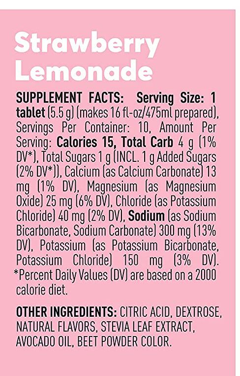 Nuun Sport Hydration & Electrolyte Replacement Tablets - Strawberry Lemonade