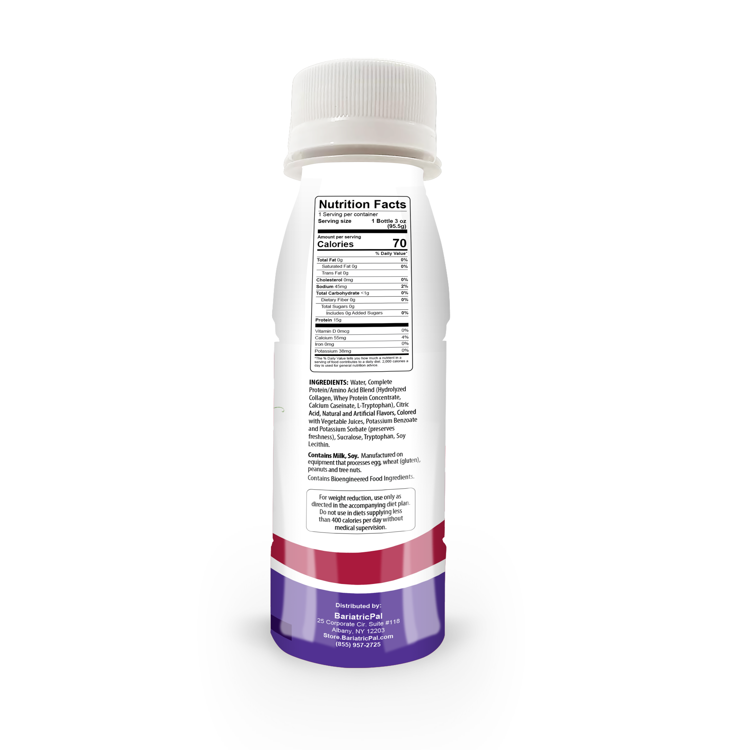 BariatricPal 15g Whey & Collagen Complete Protein Shots - Cran Grape