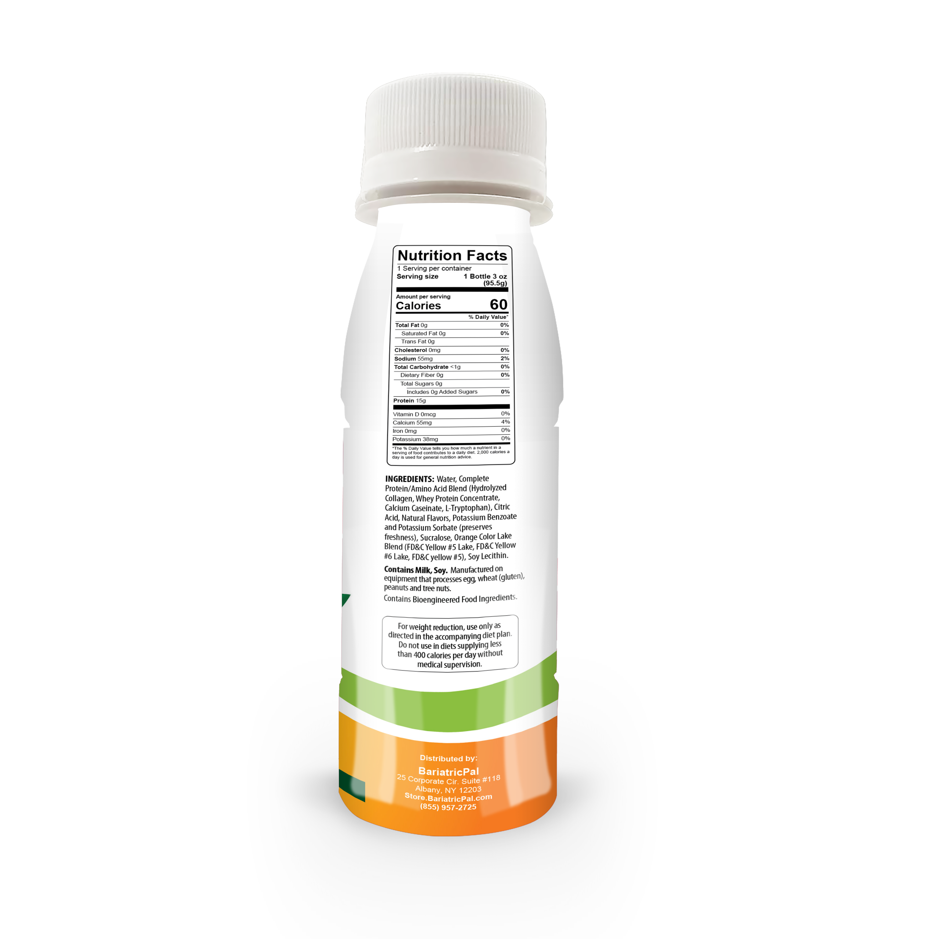 BariatricPal 15g Whey & Collagen Complete Protein Shots - Orange - High-quality Liquid Protein by BariatricPal at BariatricPal Store