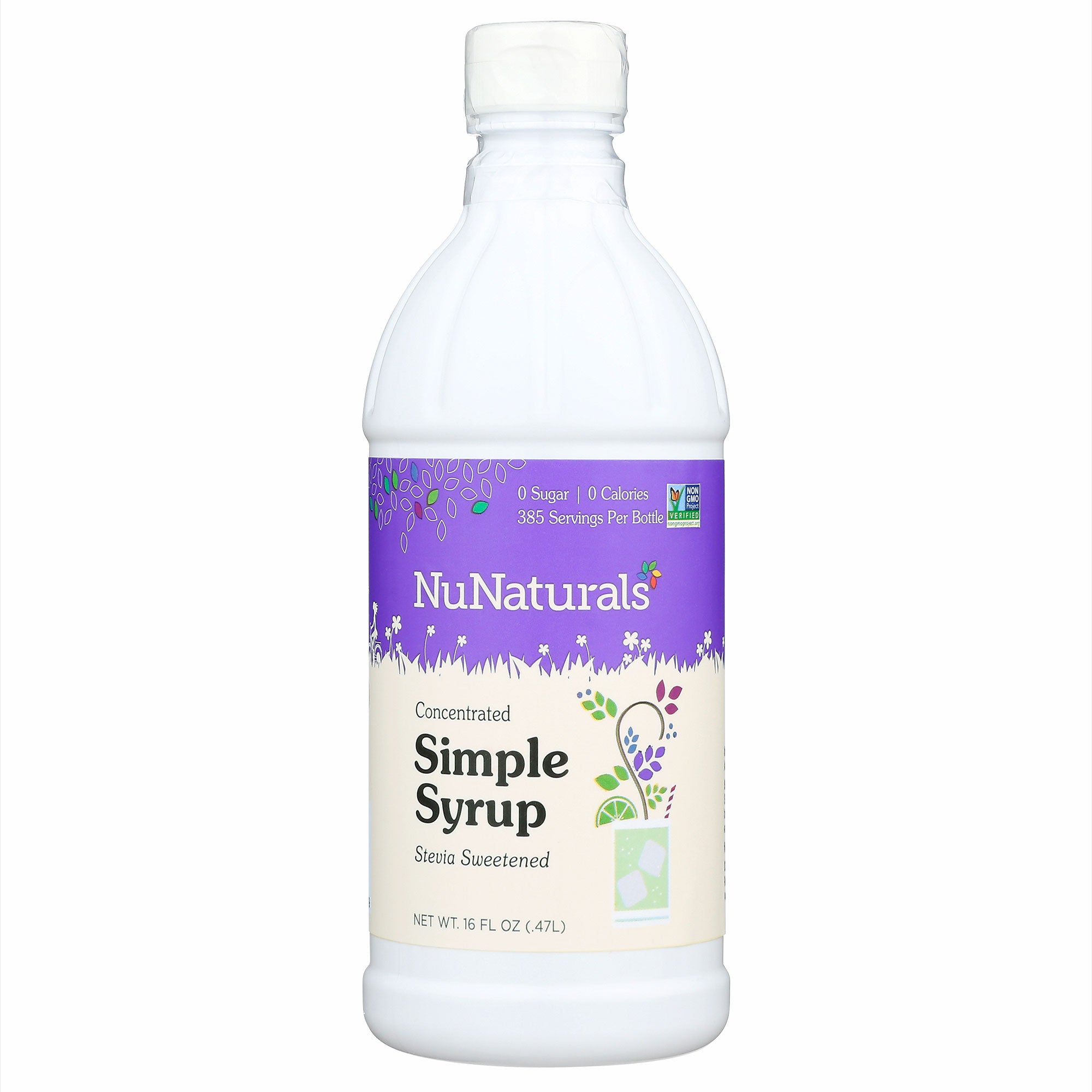 NuNaturals NuStevia Simple Syrup 16 fl oz. - High-quality Sweeteners by NuNaturals at BariatricPal Store