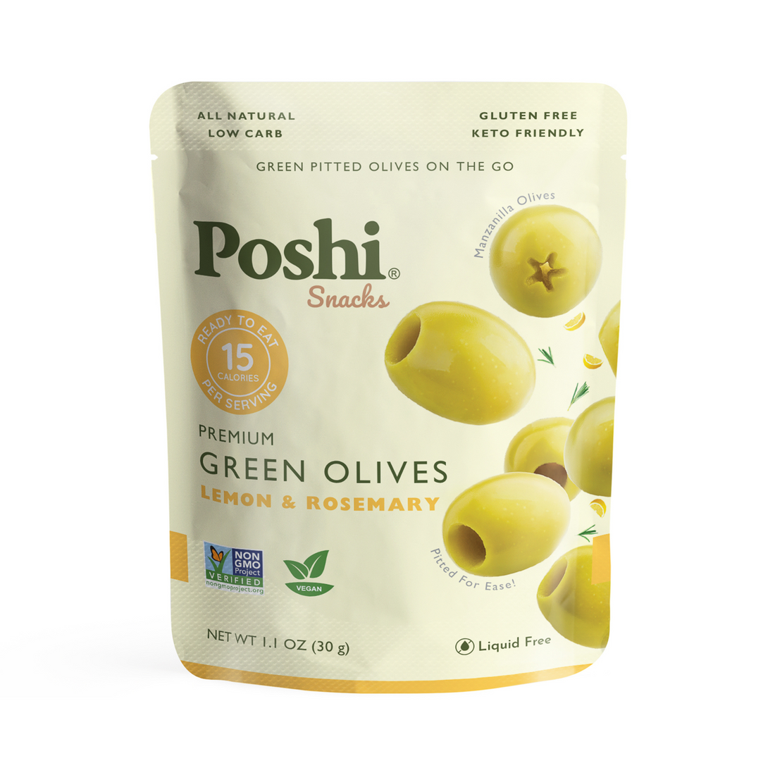 #Flavor_Green Olives - Lemon & Rosemary, 1.10 oz