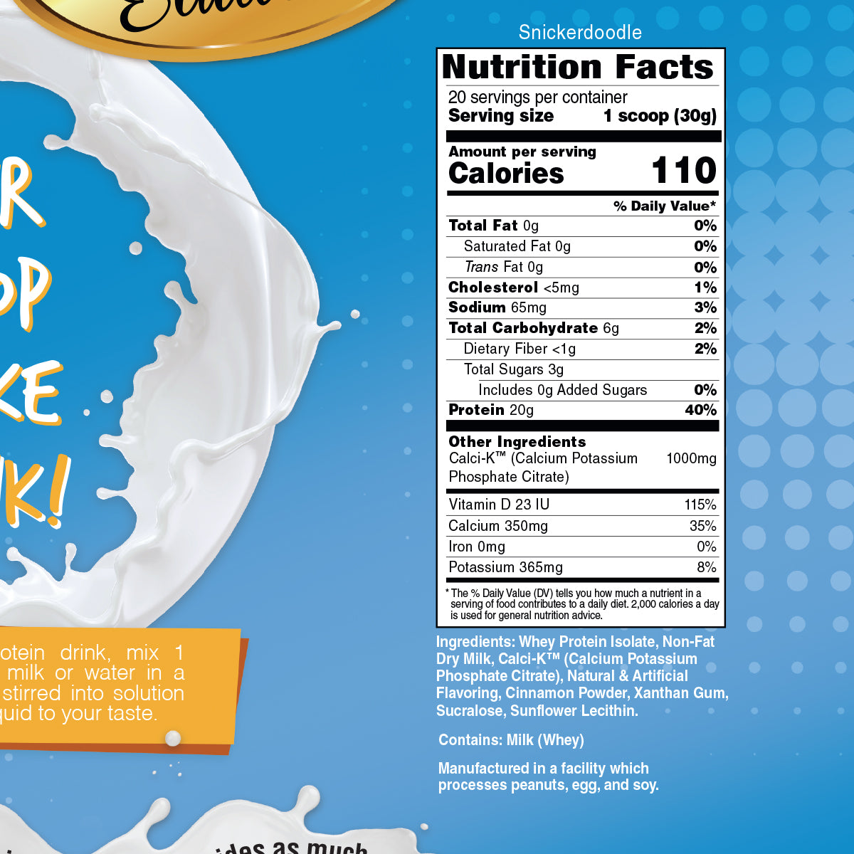 Inspire Snickerdoodle Protein Powder by Bariatric Eating - High-quality Protein Powder by Bariatric Eating at BariatricPal Store