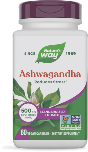 Nature's Way Ashwagandha Extract, Standardized 60 vegan capsules