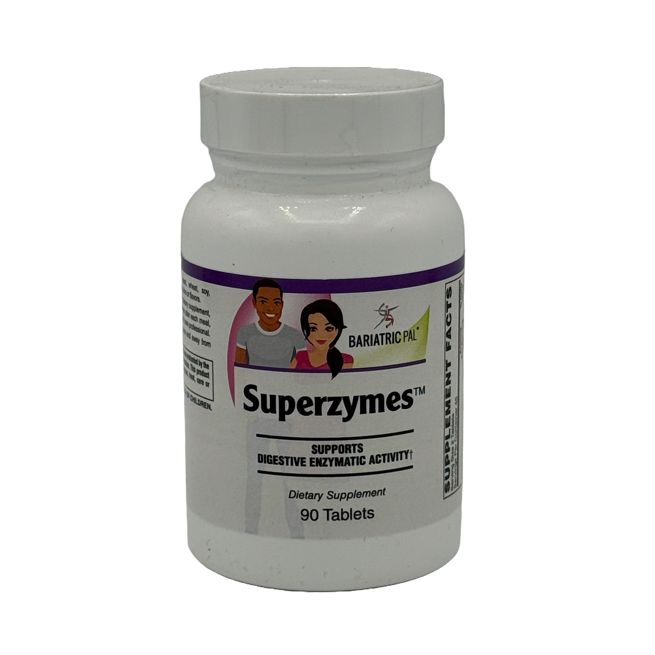 Superzymes Digestive Aid Tablets by BariatricPal - Supports