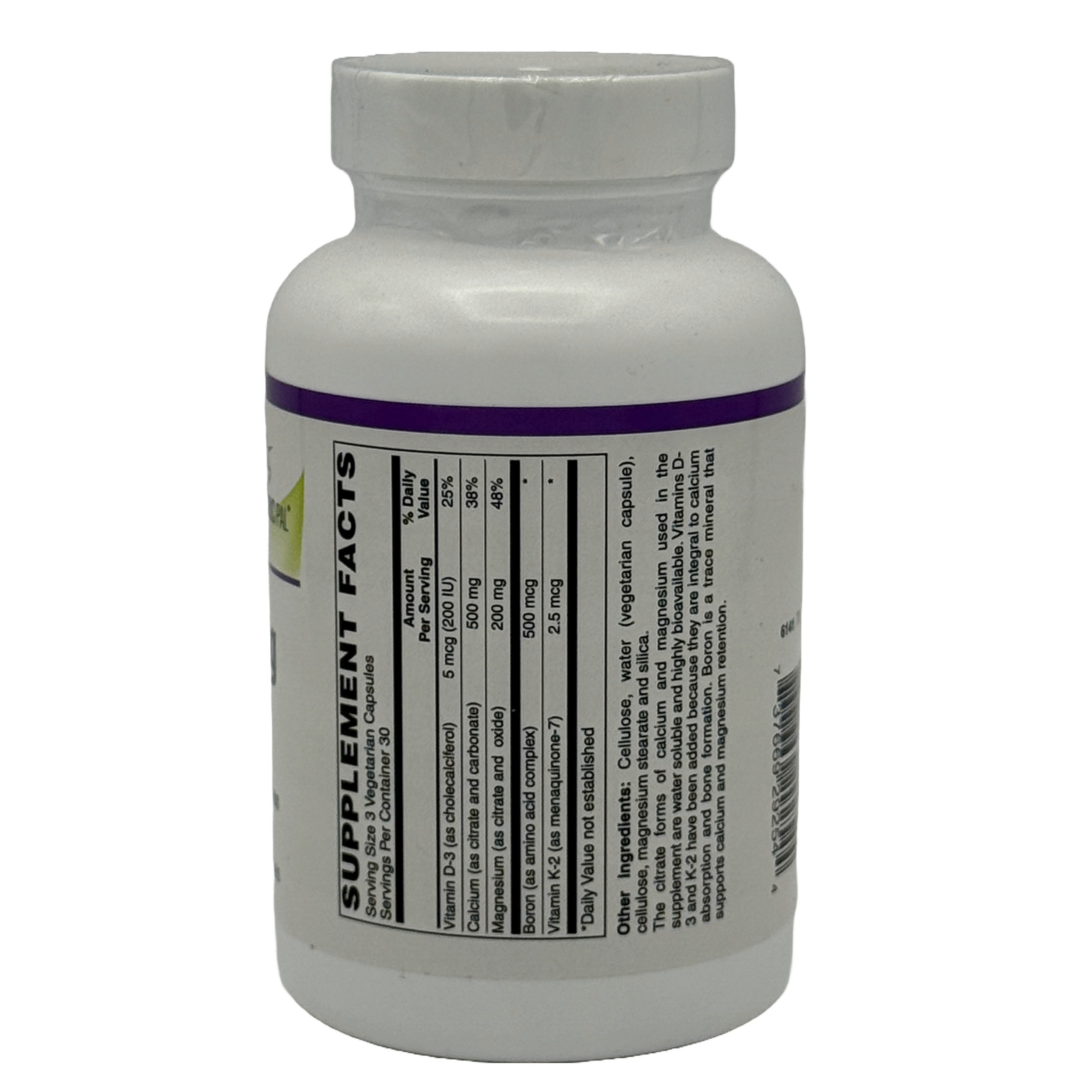 Calcium & Magnesium Vegetarian Capsules with D3, K2, and Boron by BariatricPal