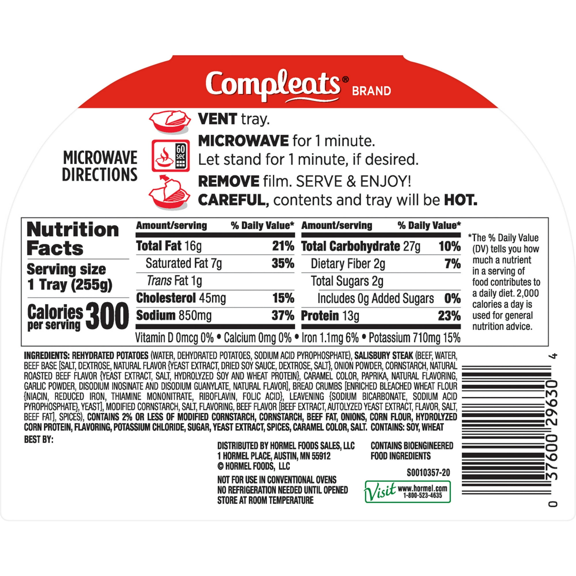 #Flavor_Salisbury Steak, 9 oz