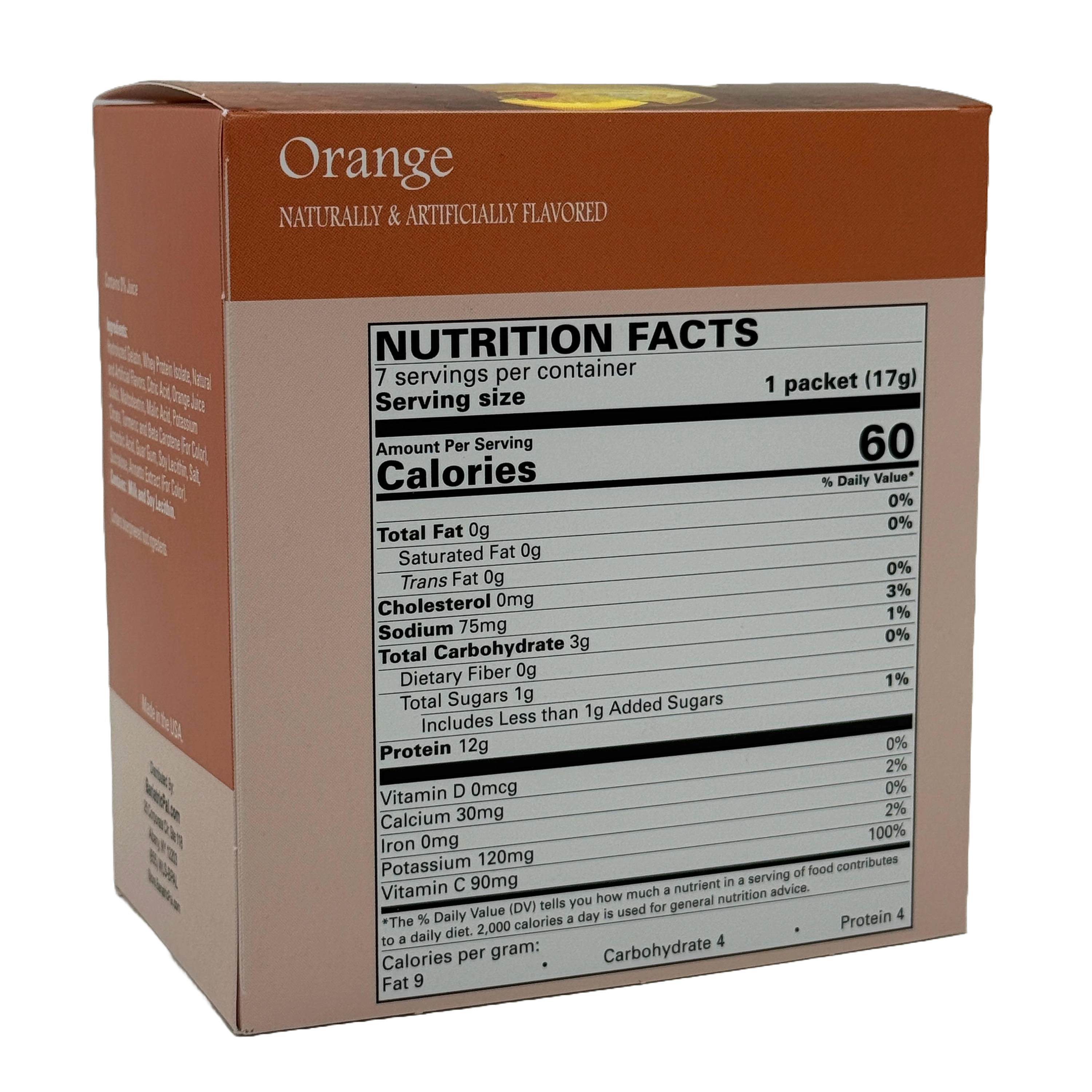 BariatricPal 12g Protein Fruit Drink - Orange (Aspartame-Free)