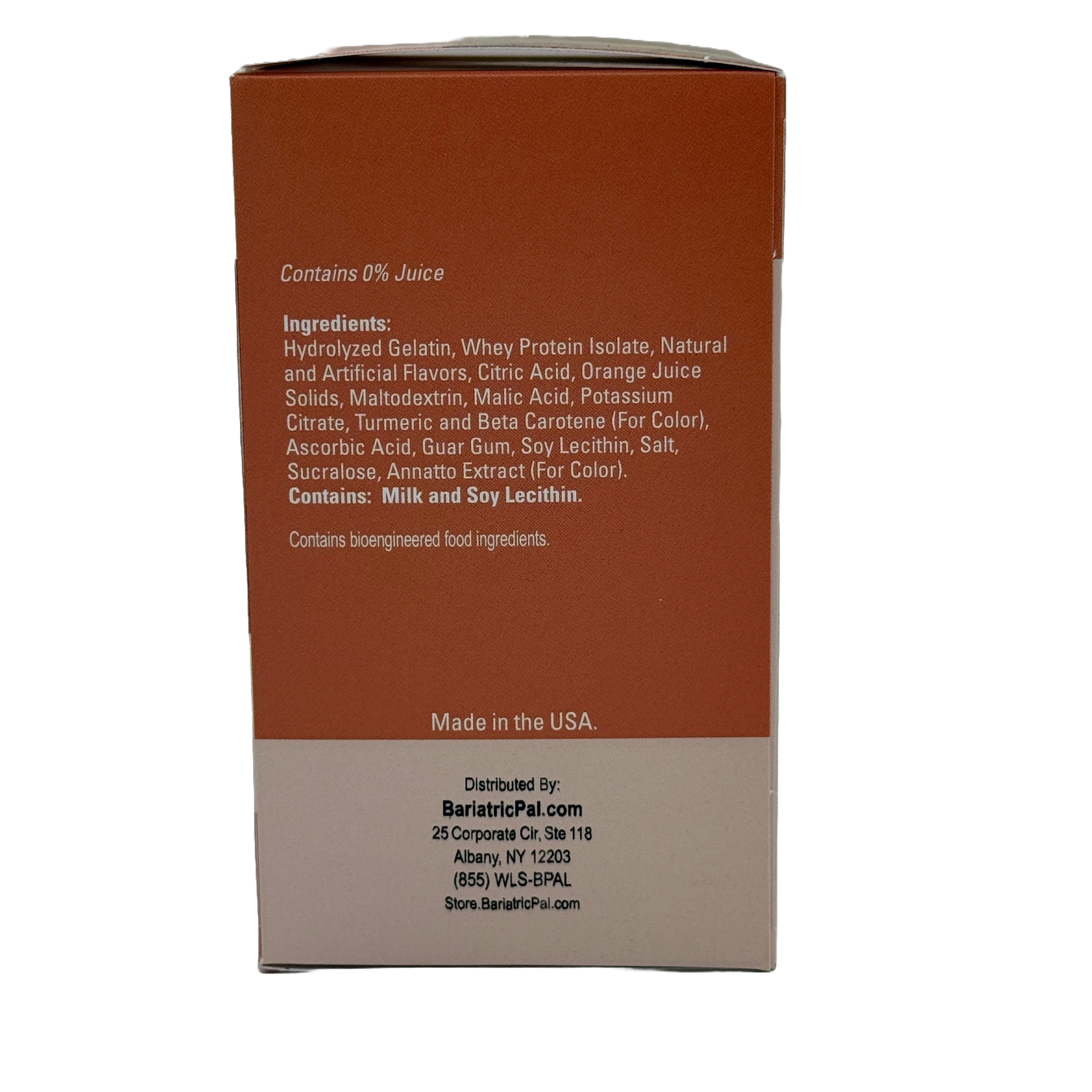 BariatricPal 12g Protein Fruit Drink - Orange (Aspartame-Free)