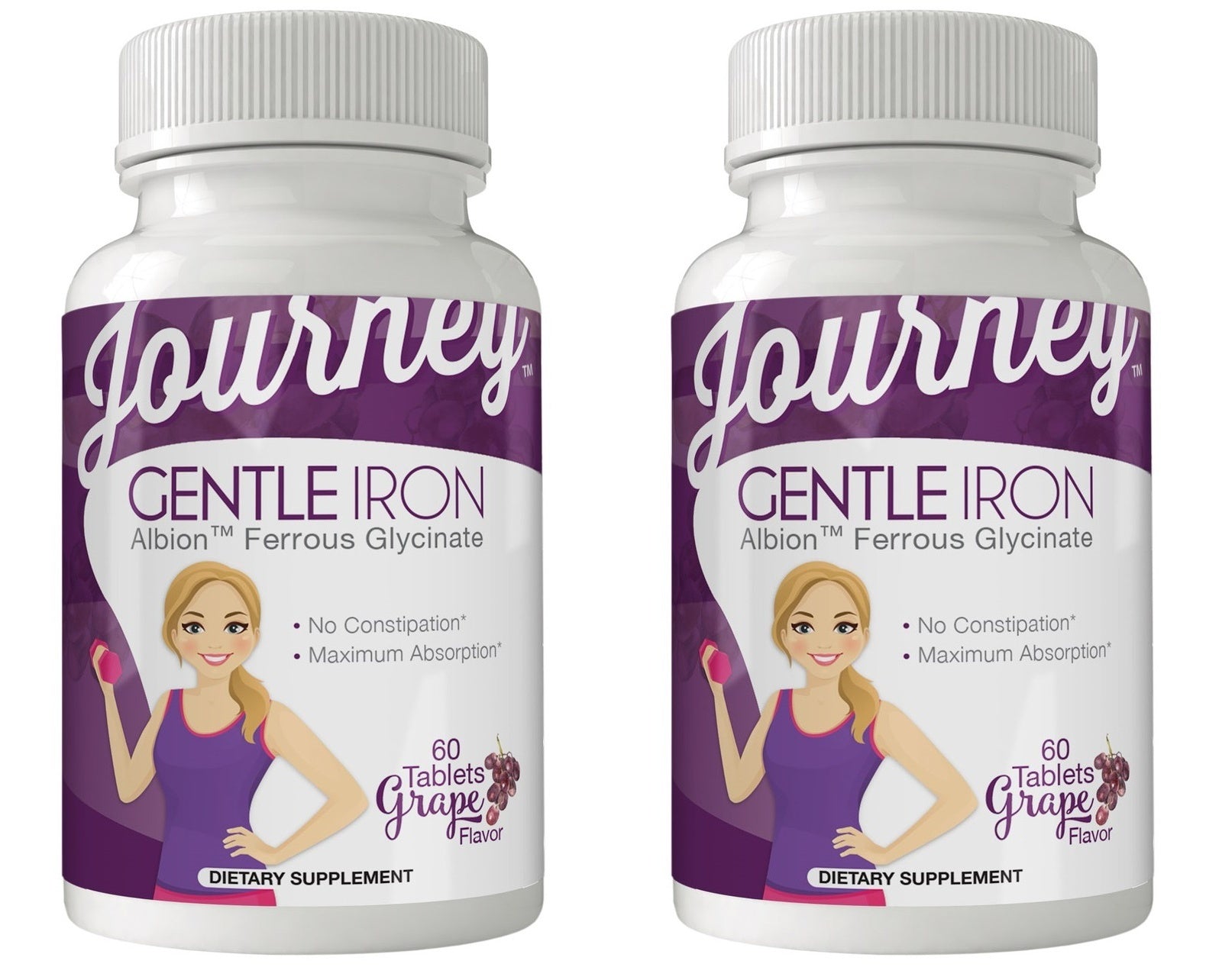 Journey Gentle Iron Grape Melt Tablets by Bariatric Eating - High-quality Vitamins by Bariatric Eating at BariatricPal Store