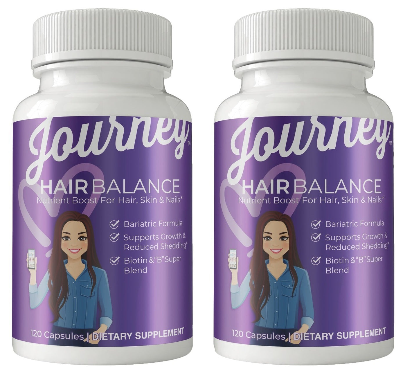Journey Hair Balance Capsules by Bariatric Eating - High-quality Hair, Skin & Nails by Bariatric Eating at BariatricPal Store
