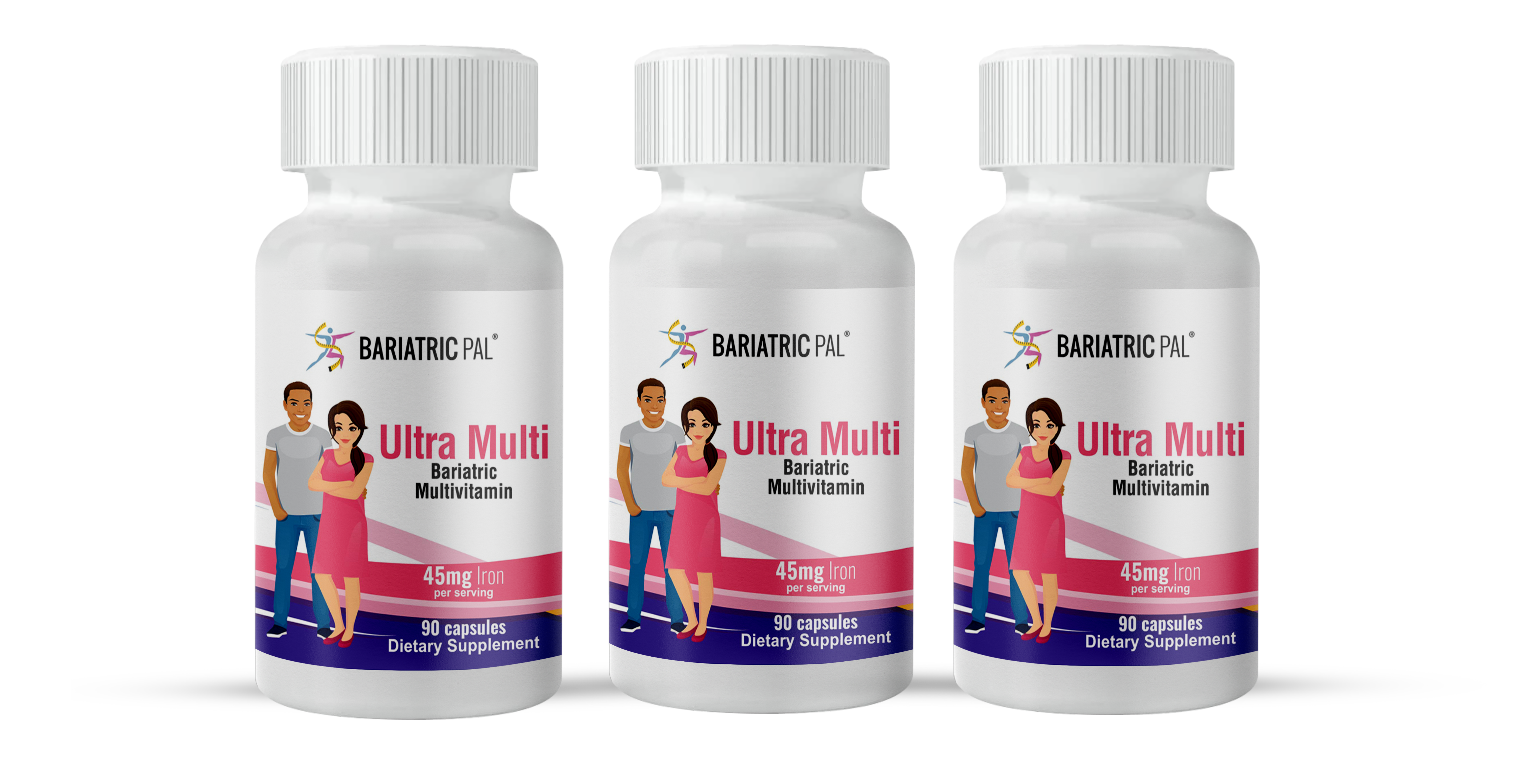 BariatricPal Ultra Multi - High-Potency Bariatric Multivitamin Capsules for Malabsorptive Surgeries