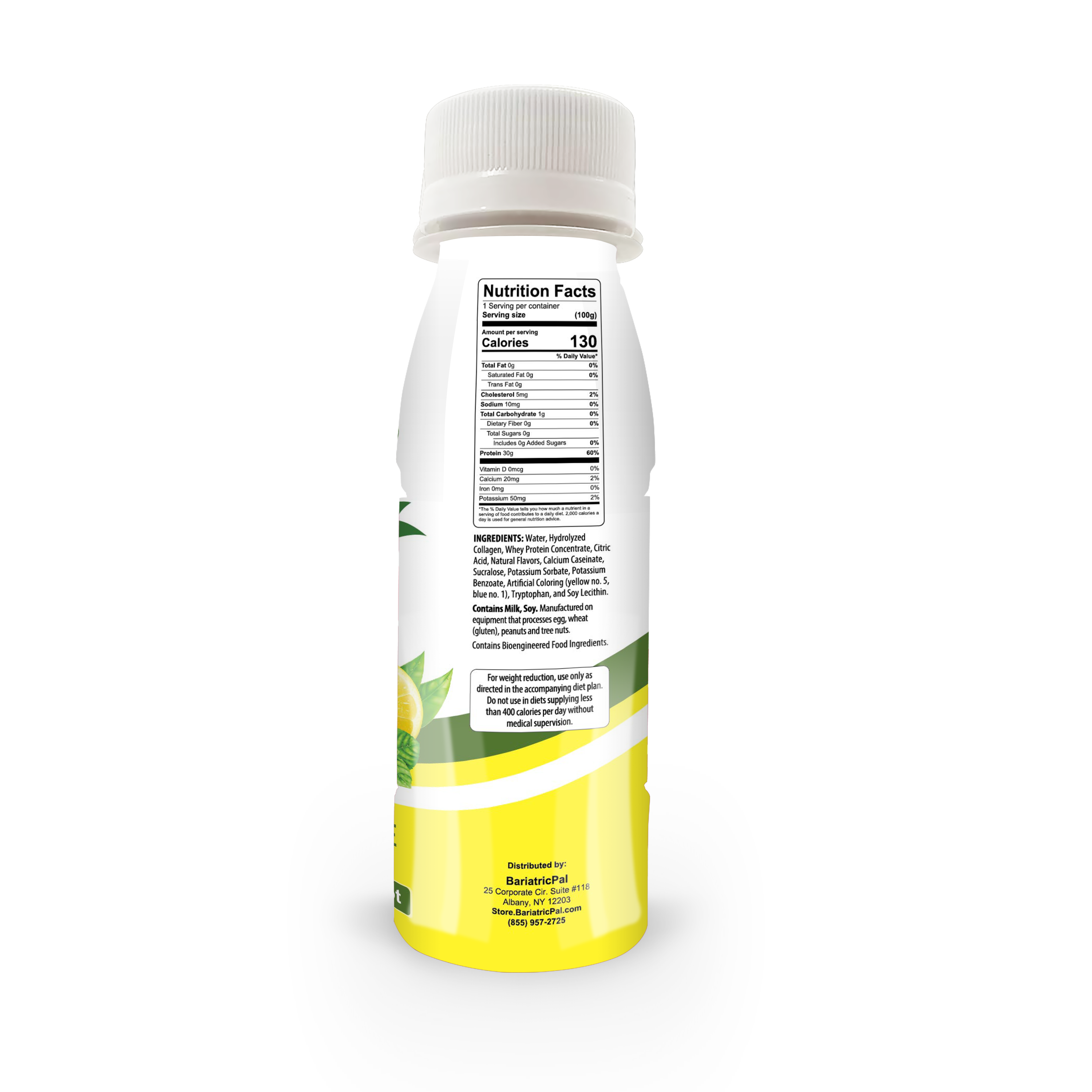 BariatricPal 30g Whey & Collagen Complete Protein Power Pro Shots - Lemon Lime (Brand New!) - High-quality Protein Shots by BariatricPal at BariatricPal Store