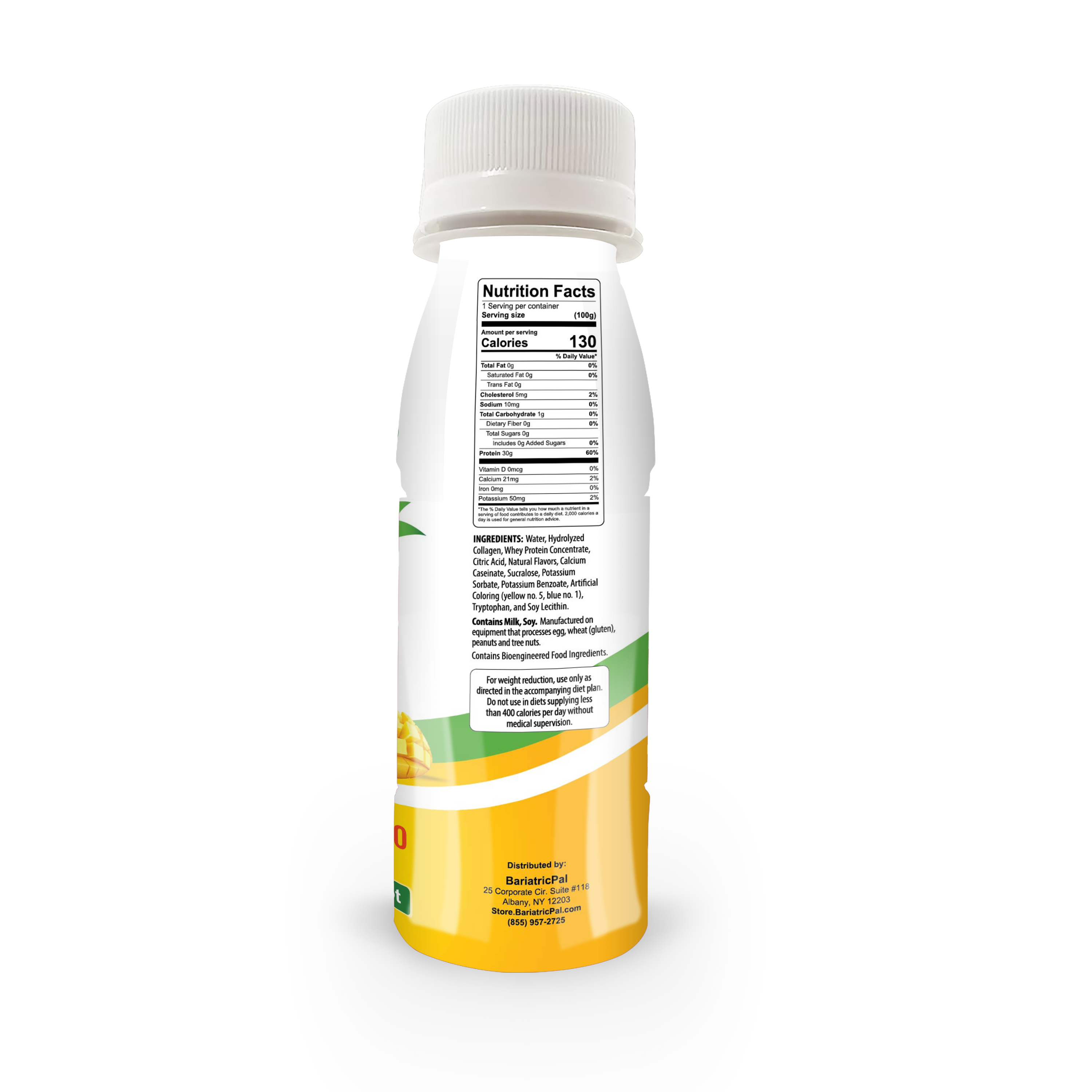 BariatricPal 30g Whey & Collagen Complete Protein Power Pro Shots - Peach Mango (Brand New!) - High-quality Protein Shots by BariatricPal at BariatricPal Store