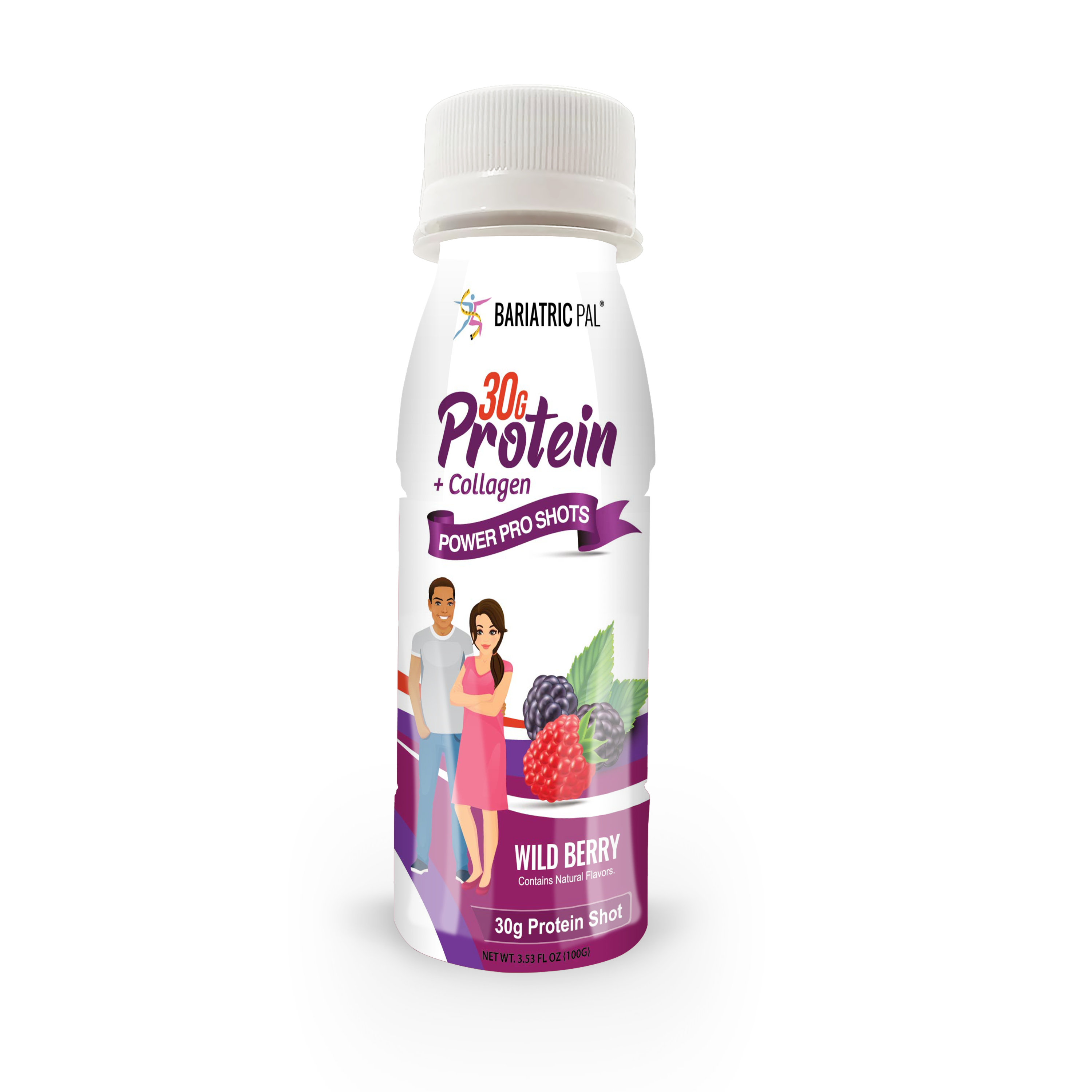 BariatricPal 30g Whey & Collagen Complete Protein Power Pro Shots - 5-Flavor Variety Pack (Brand New!) - High-quality Protein Shots by BariatricPal at BariatricPal Store