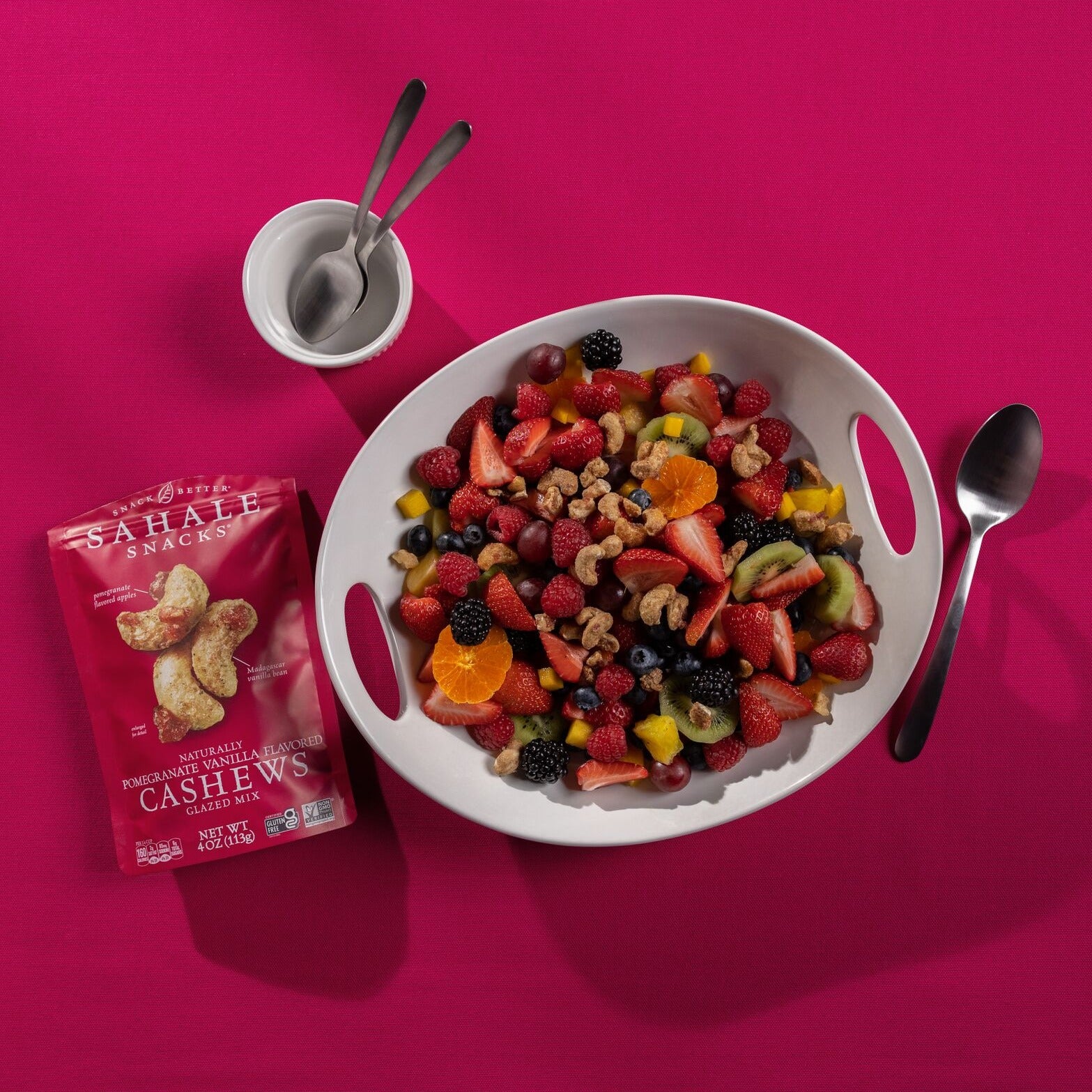 Sahale Snacks Pomegranate Vanilla Flavored Cashews Glazed Mix 4oz Bag - High-quality Nuts, Seeds and Fruits by Sahale Snacks at BariatricPal Store