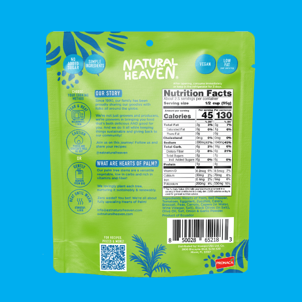 Riced Hearts of Palm Pasta Keto Bowl Ready Meal by Natural Heaven - Mediterranean Rice