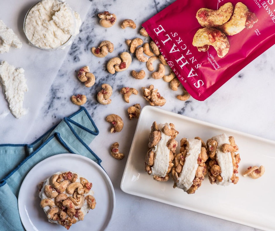 Sahale Snacks Pomegranate Vanilla Flavored Cashews Glazed Mix 4oz Bag - High-quality Nuts, Seeds and Fruits by Sahale Snacks at BariatricPal Store