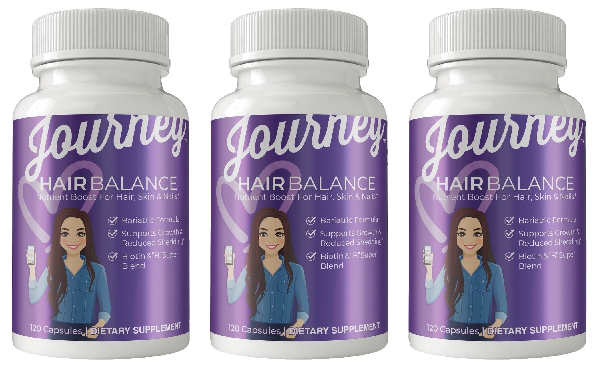 Journey Hair Balance Capsules by Bariatric Eating - High-quality Hair, Skin & Nails by Bariatric Eating at BariatricPal Store