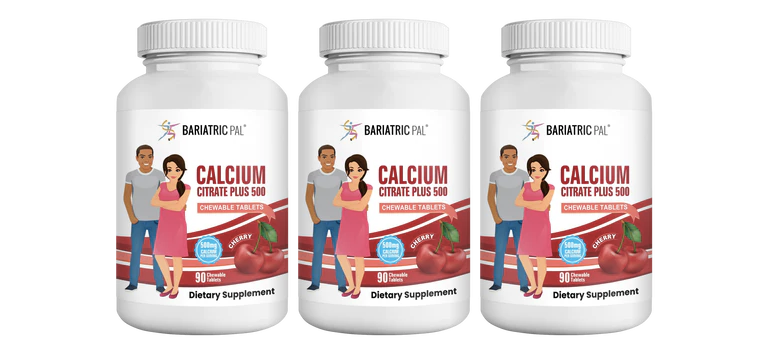 BariatricPal Calcium Citrate 500mg Chewable Tablets - Cherry (Brand New!) - High-quality Calcium by BariatricPal at BariatricPal Store