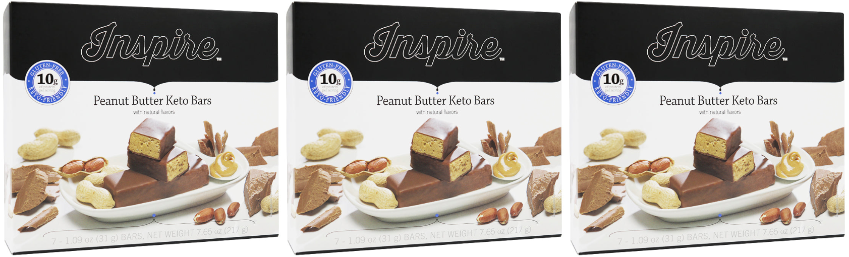Inspire Keto Protein Bars by Bariatric Eating - Peanut Butter - High-quality Protein Bars by Bariatric Eating at BariatricPal Store