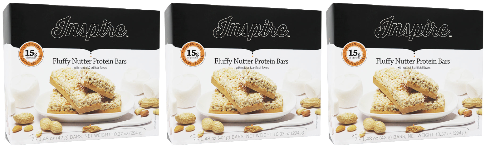 Inspire 15g Protein & Fiber Bars by Bariatric Eating - Fluffy Nutter - High-quality Protein Bars by Bariatric Eating at BariatricPal Store