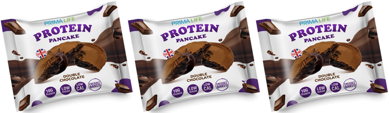 Fluffy High Protein Pancakes with Luscious Creamy Fillings by Prima Life
